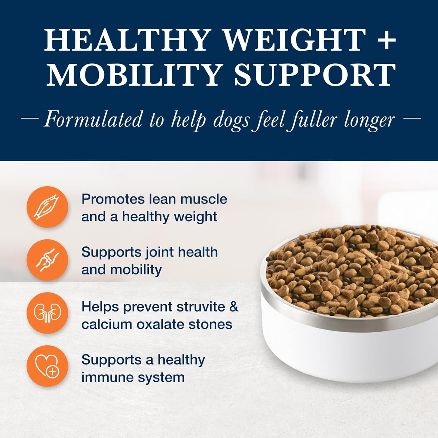 imageBlue Buffalo Natural Veterinary Diet WM Dry Dog Food Weight Management Mobility Formula Veterinarian Prescription Required Salmon 22lb BagSalmon