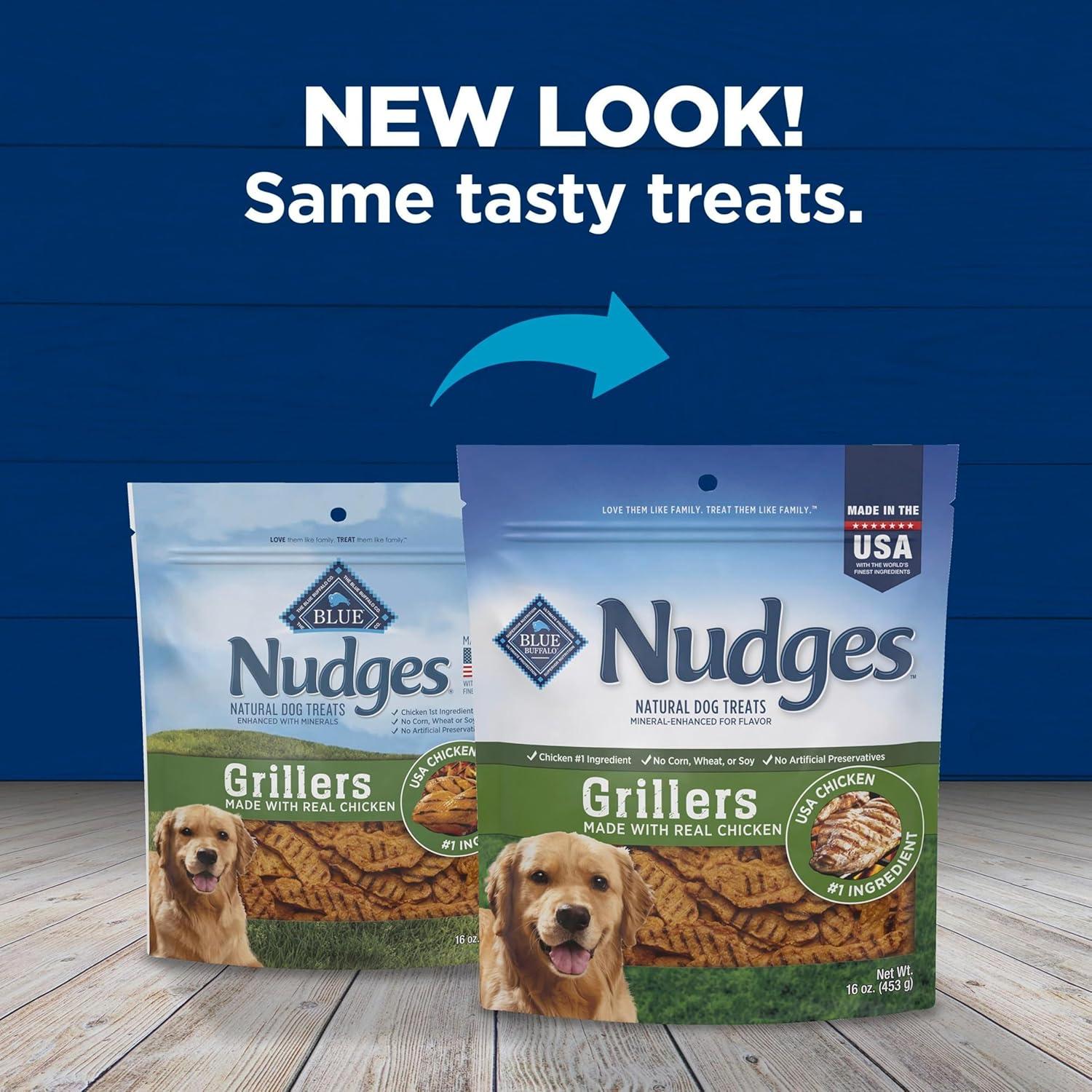 imageBlue Buffalo Nudges Grillers Natural Dog Treats Made in the USA with Real Chicken 16oz BagChicken