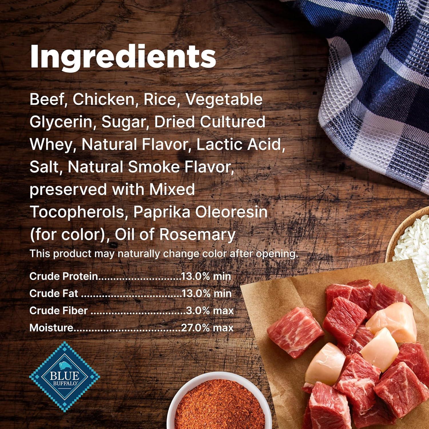 imageBlue Buffalo Nudges Grillers Natural Dog Treats Made in the USA with Real Chicken 16oz BagSteak