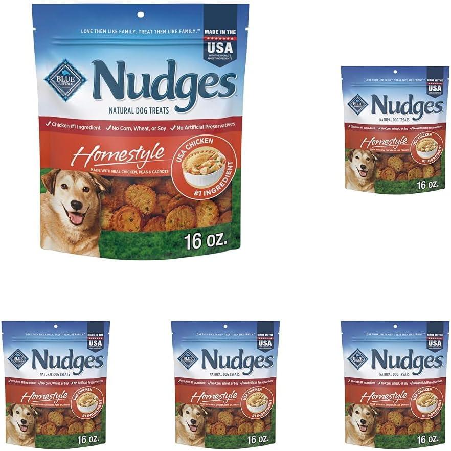 imageBlue Buffalo Nudges Grillers Natural Dog Treats Made in the USA with Real Steak 16oz BagChicken