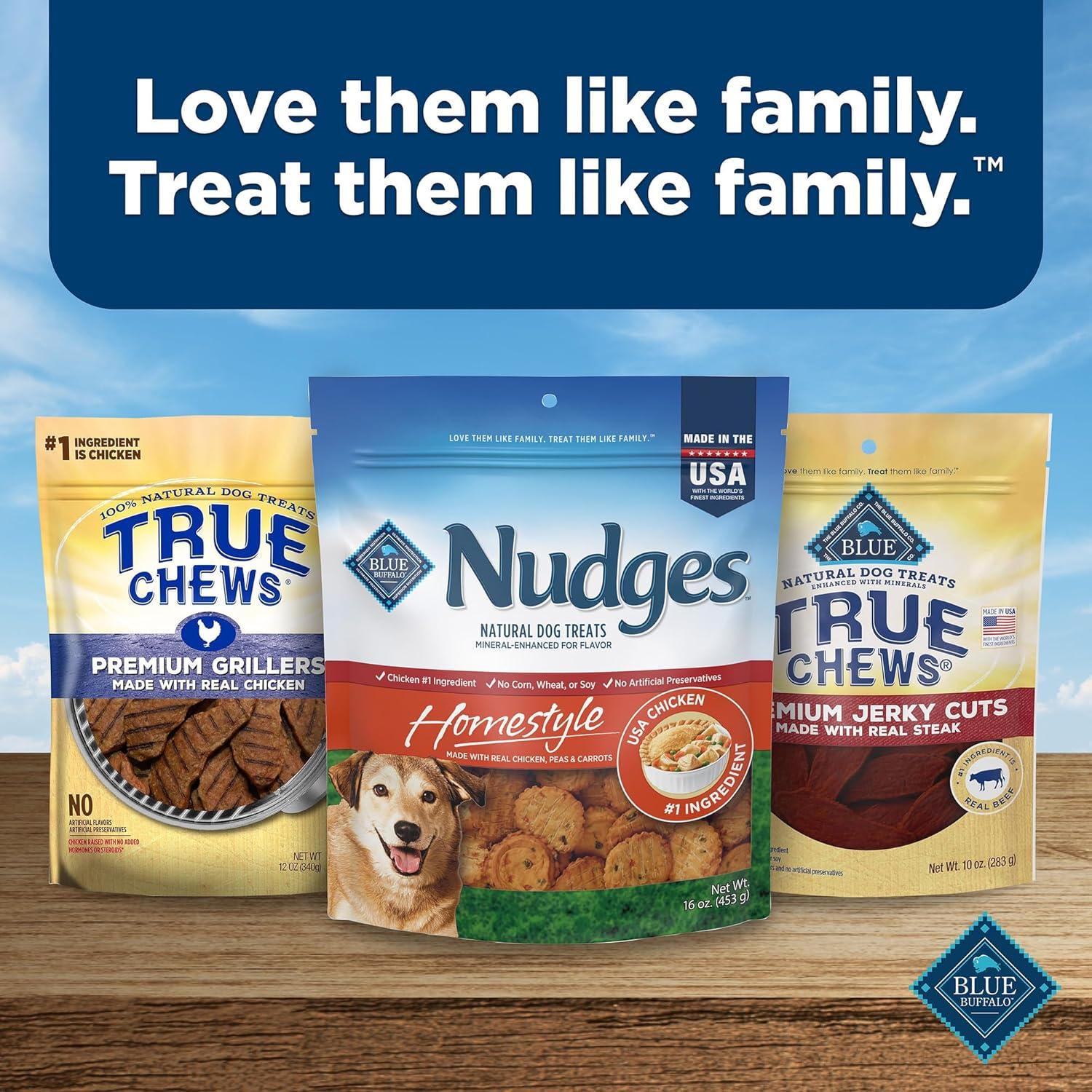 imageBlue Buffalo Nudges Grillers Natural Dog Treats Made in the USA with Real Steak 16oz BagChicken
