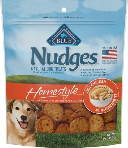 imageBlue Buffalo Nudges Grillers Natural Dog Treats Made in the USA with Real Steak 16oz BagChicken
