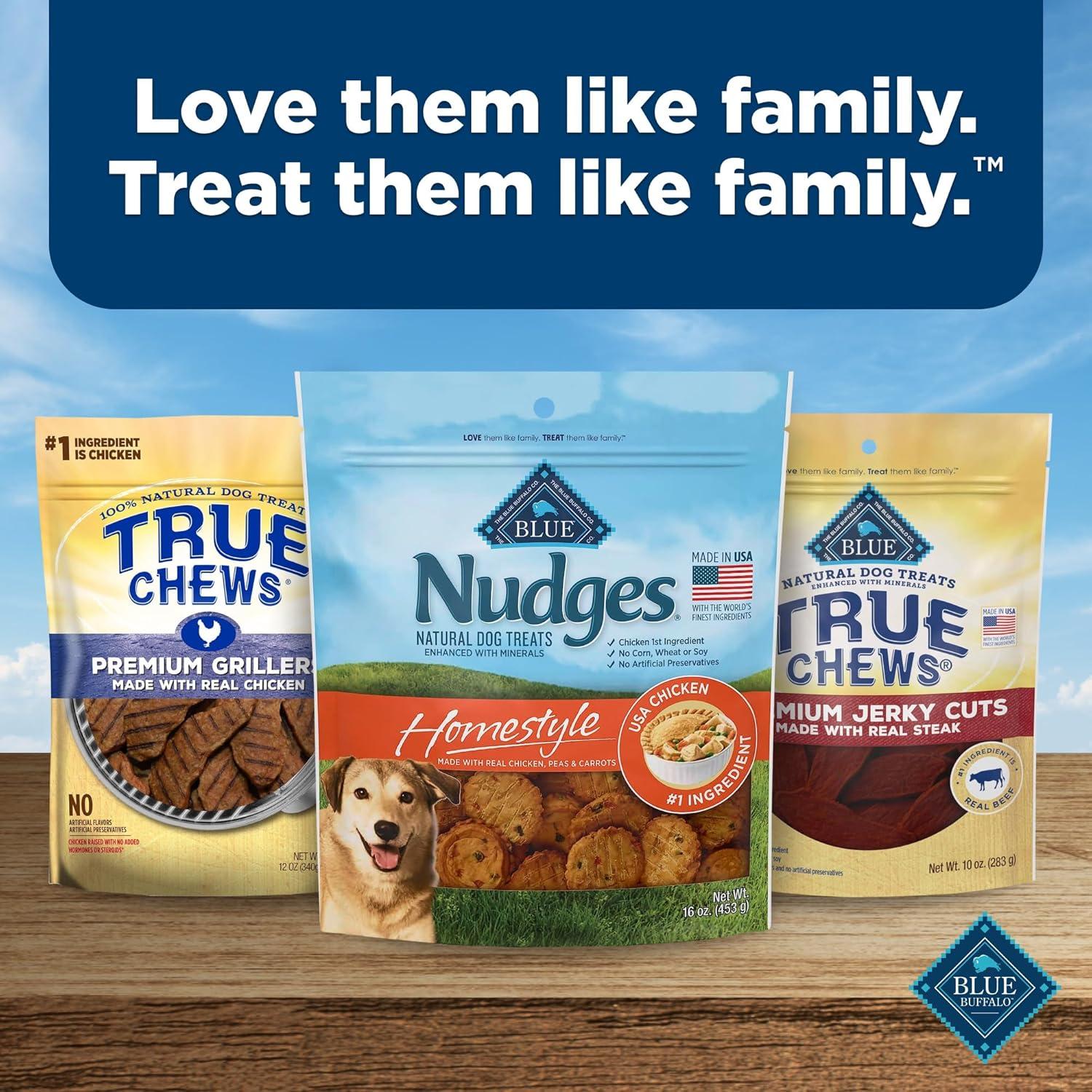 imageBlue Buffalo Nudges Grillers Natural Dog Treats Made in the USA with Real Steak 16oz BagChicken