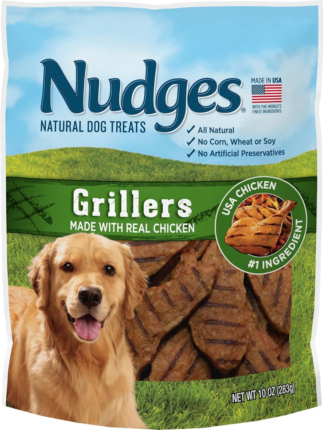 imageBlue Buffalo Nudges Grillers Natural Dog Treats Made in the USA with Real Steak 16oz BagChicken