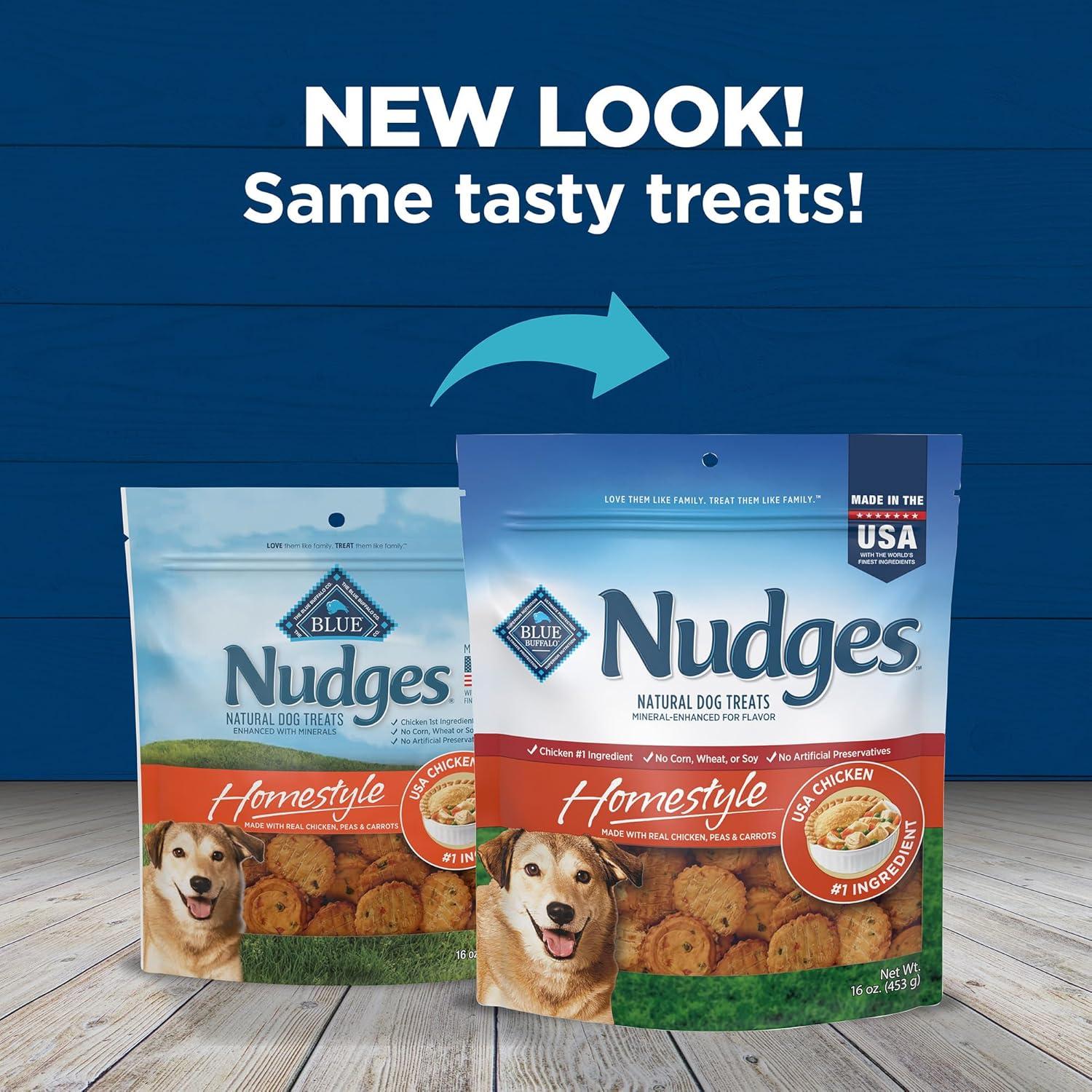 imageBlue Buffalo Nudges Grillers Natural Dog Treats Made in the USA with Real Steak 16oz BagChicken