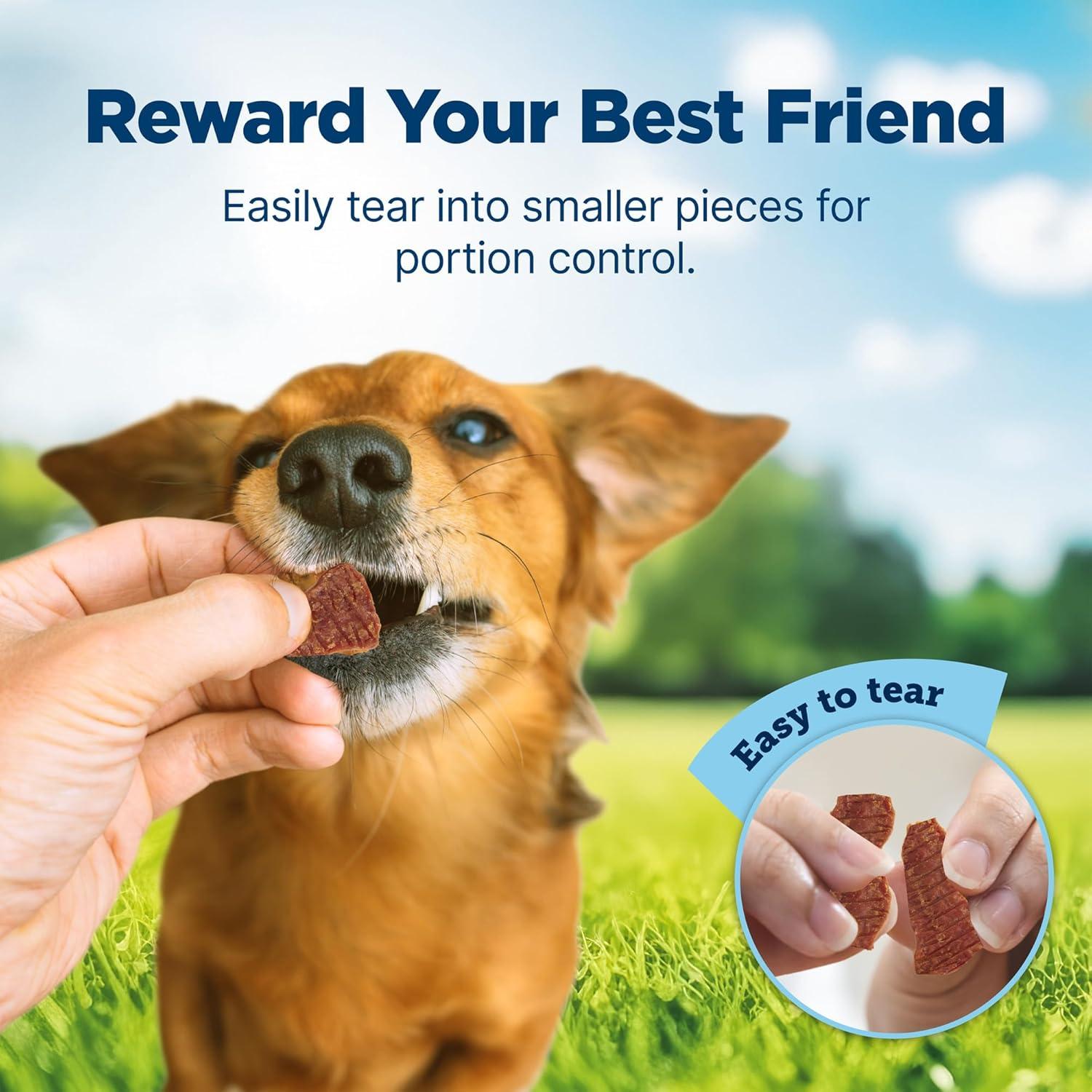 imageBlue Buffalo Nudges Grillers Natural Dog Treats Made in the USA with Real Steak 16oz BagChicken and Bacon
