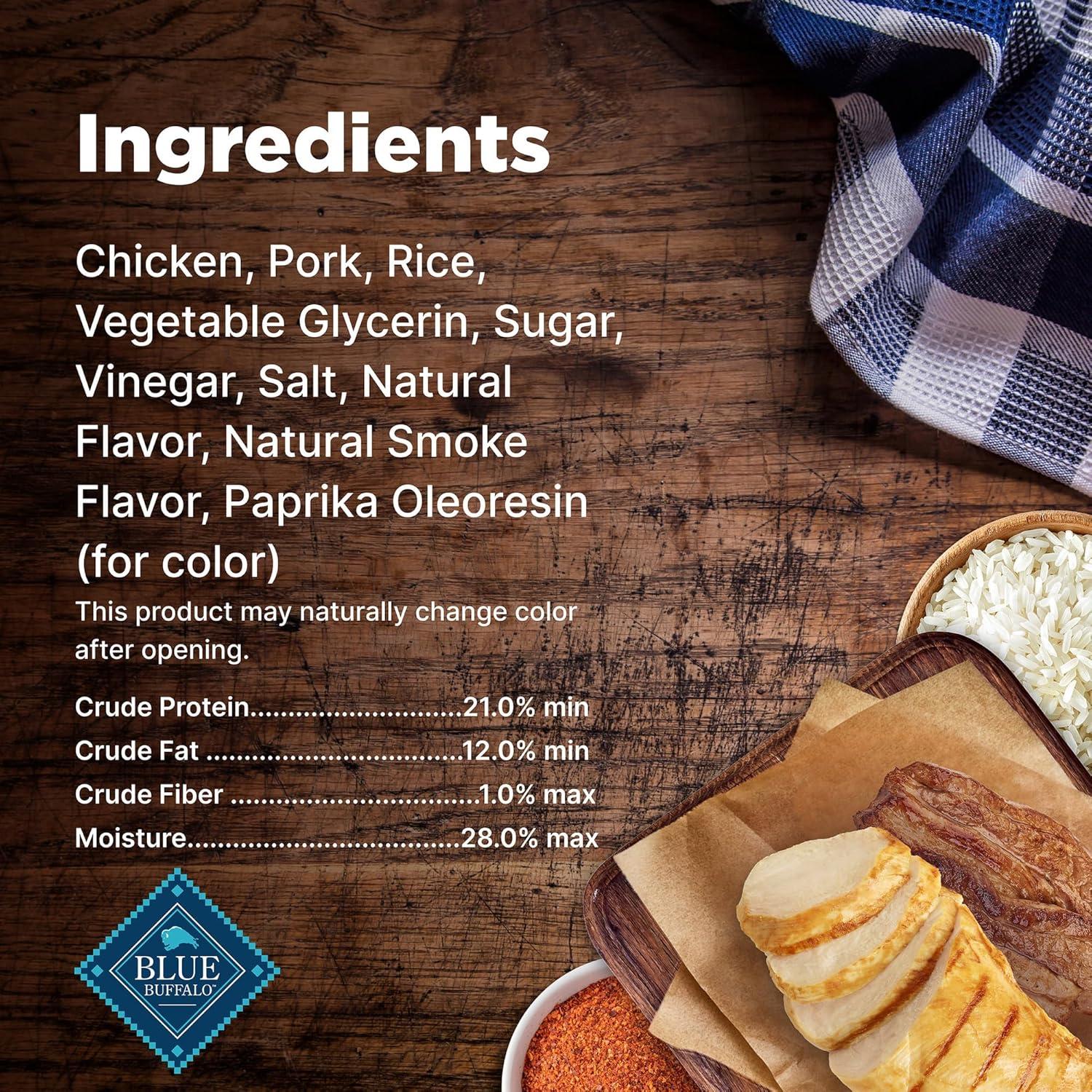 imageBlue Buffalo Nudges Grillers Natural Dog Treats Made in the USA with Real Steak 16oz BagChicken and Bacon