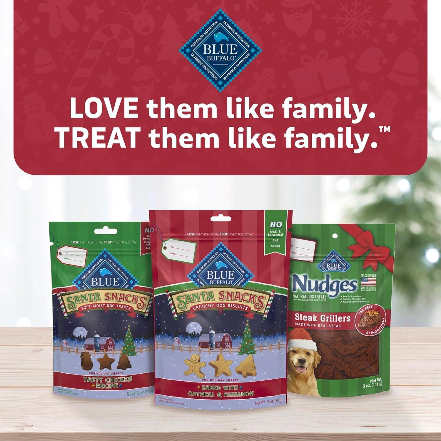 imageBlue Buffalo Nudges Grillers Natural Dog Treats Made in the USA with Real Steak 16oz BagSteak