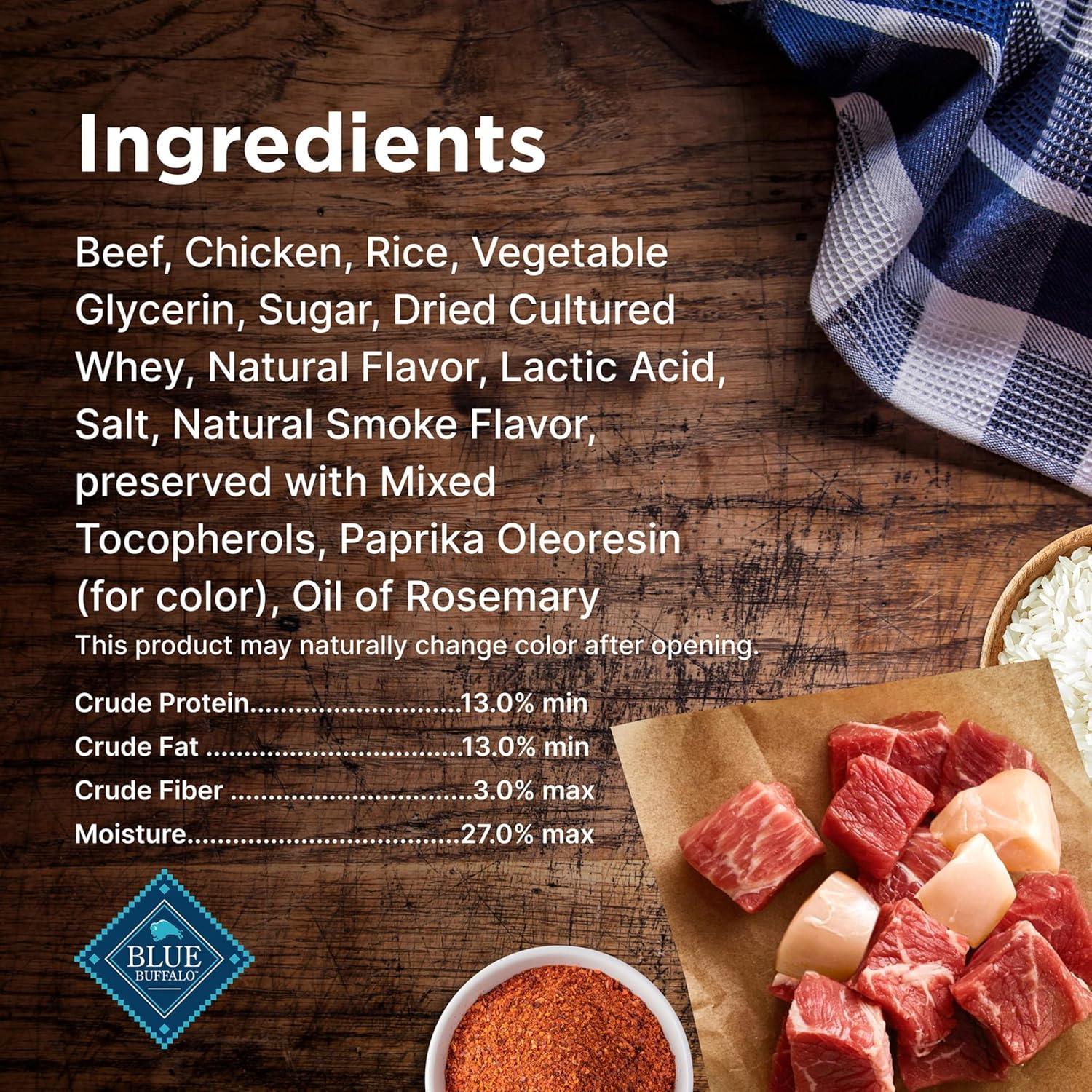 imageBlue Buffalo Nudges Grillers Natural Dog Treats Made in the USA with Real Steak 16oz BagSteak