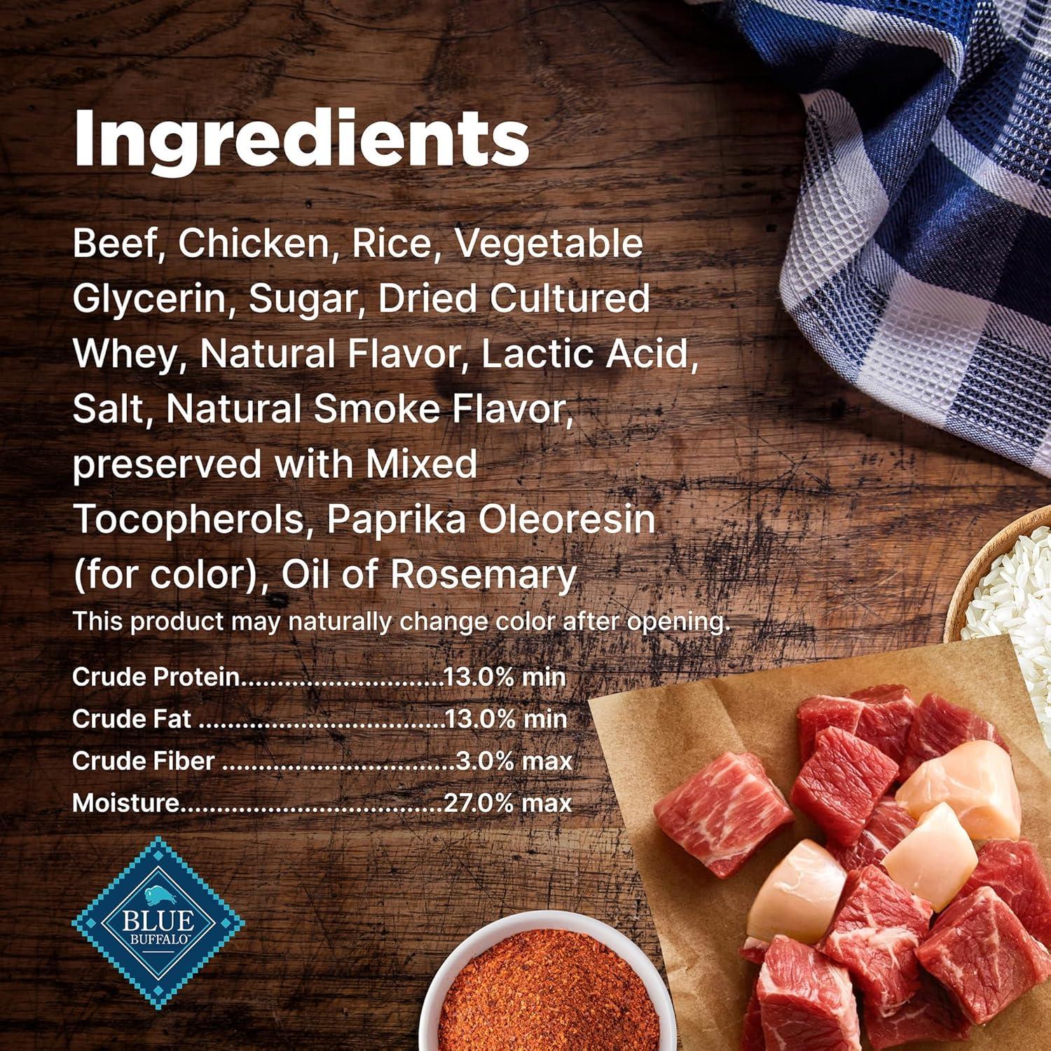 imageBlue Buffalo Nudges Grillers Natural Dog Treats Made in the USA with Real Steak 16oz BagSteak