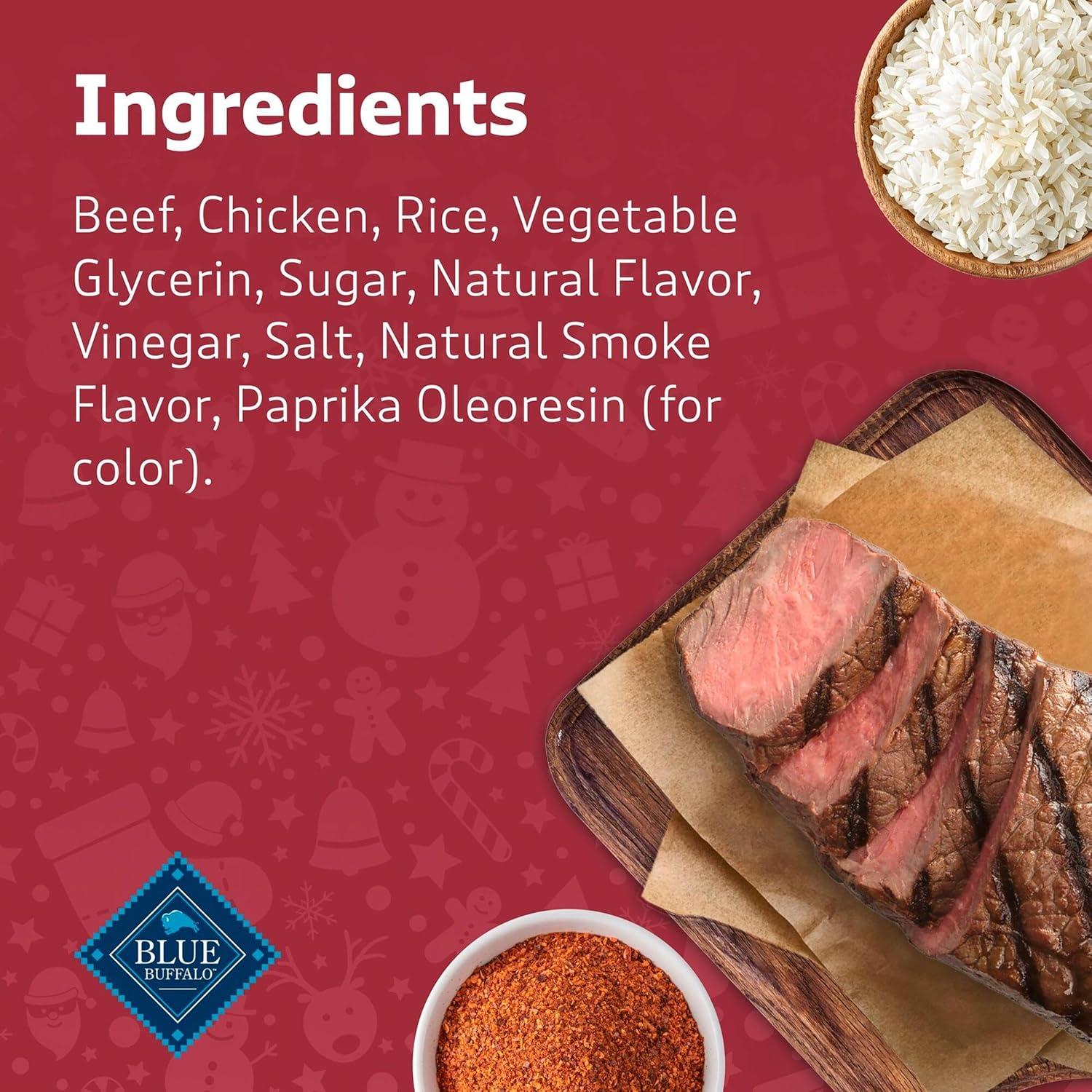 imageBlue Buffalo Nudges Grillers Natural Dog Treats Made in the USA with Real Steak 16oz BagSteak