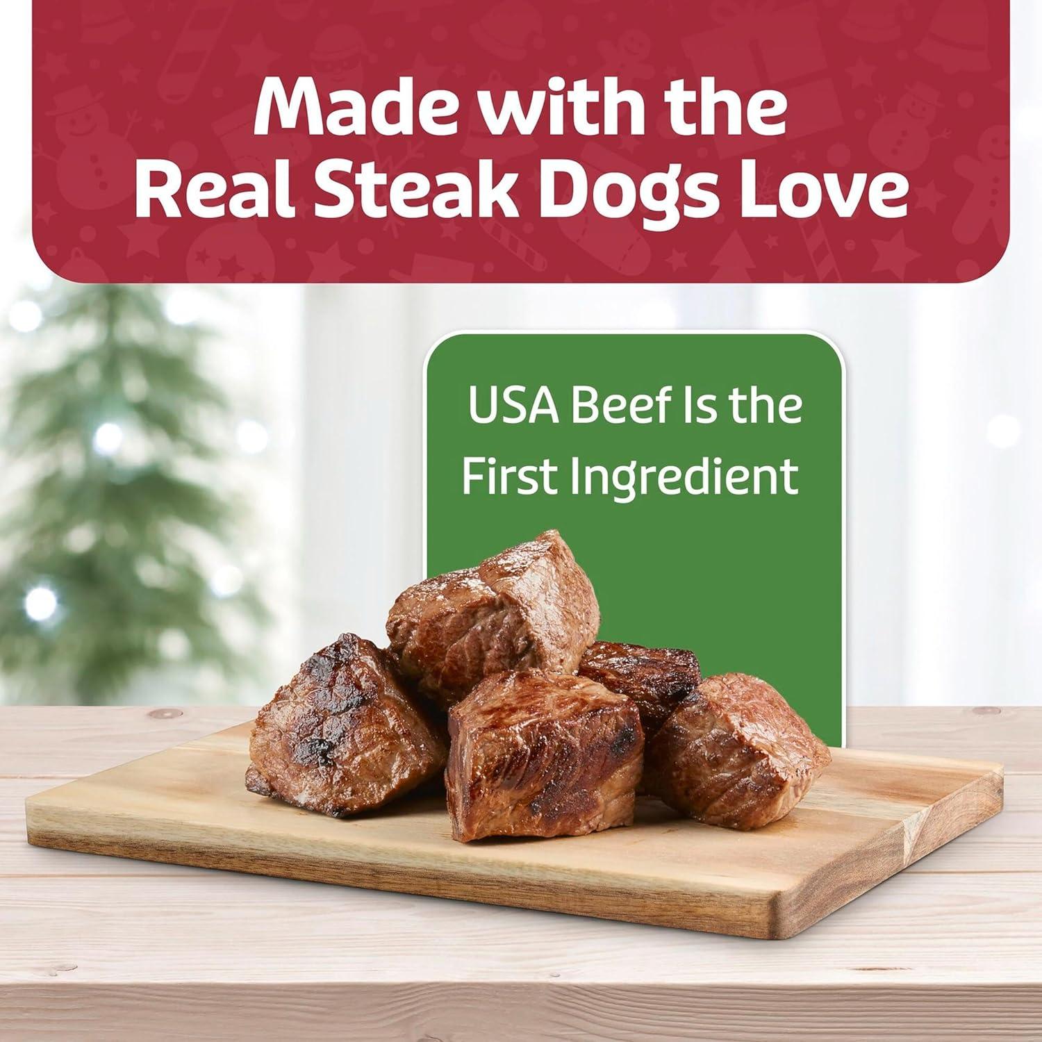 imageBlue Buffalo Nudges Grillers Natural Dog Treats Made in the USA with Real Steak 16oz BagSteak