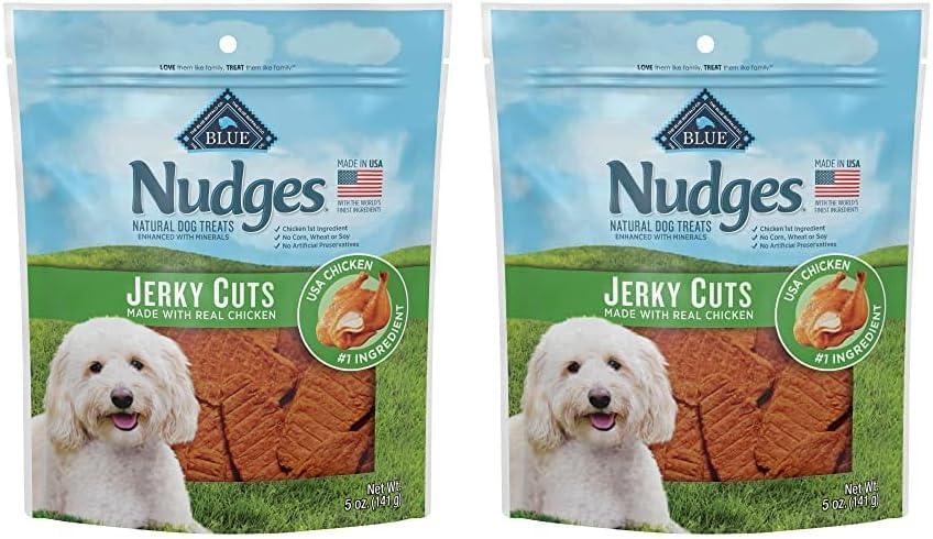 imageBlue Buffalo Nudges Jerky Bites Dog Treats Made in the USA with Natural Ingredients BiteSized Pieces Chicken 16oz BagChicken