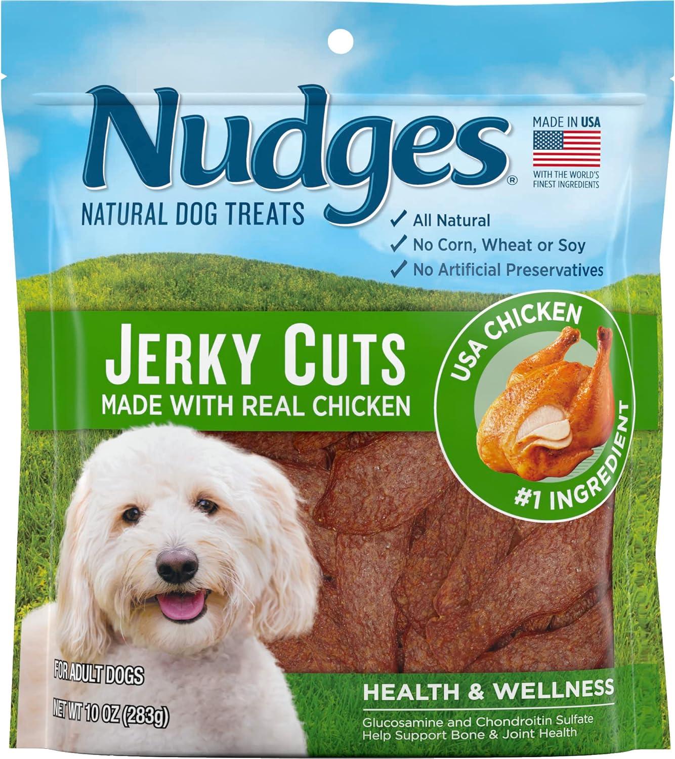 imageBlue Buffalo Nudges Jerky Bites Dog Treats Made in the USA with Natural Ingredients BiteSized Pieces Chicken 16oz BagChicken