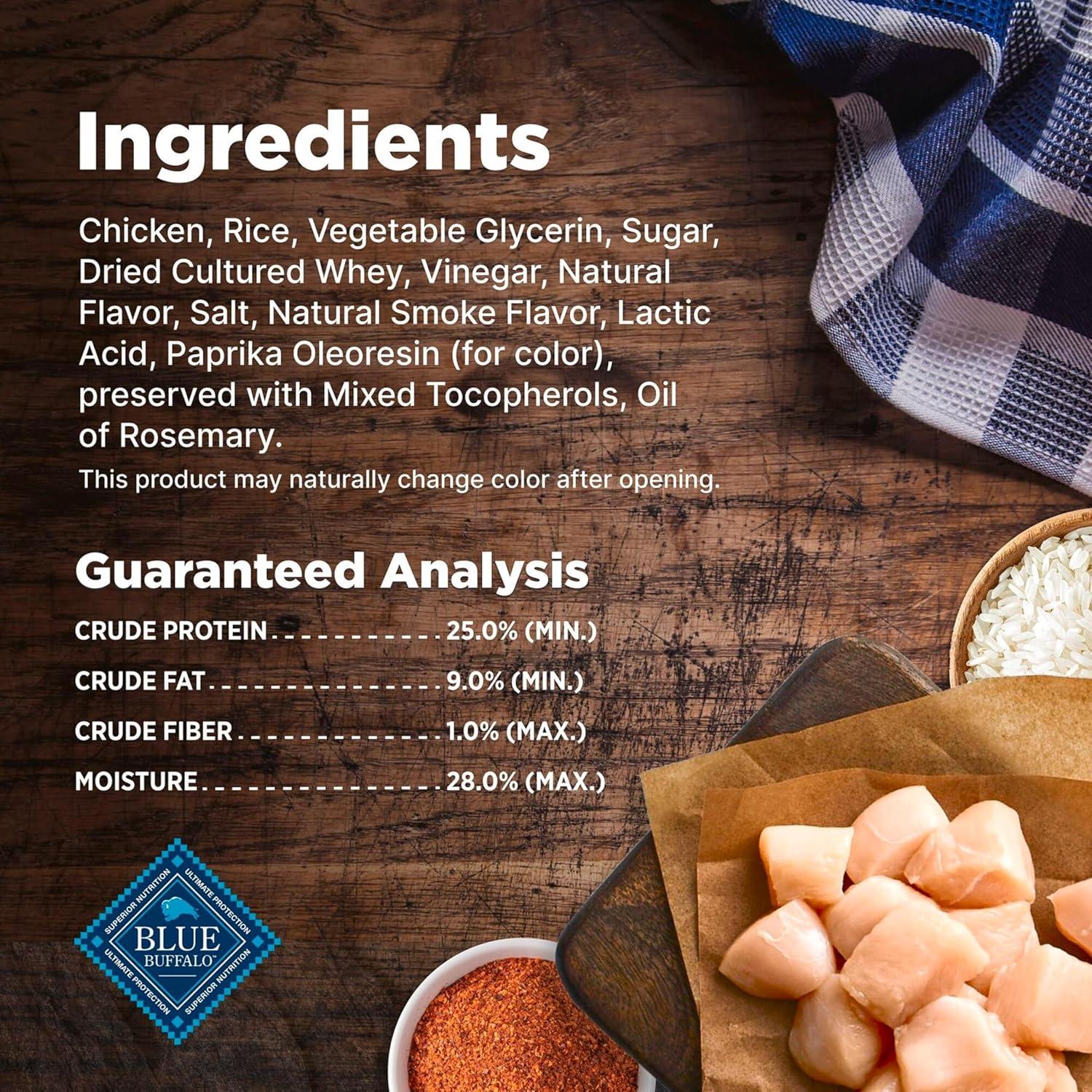 imageBlue Buffalo Nudges Jerky Bites Dog Treats Made in the USA with Natural Ingredients BiteSized Pieces Chicken 16oz BagChicken