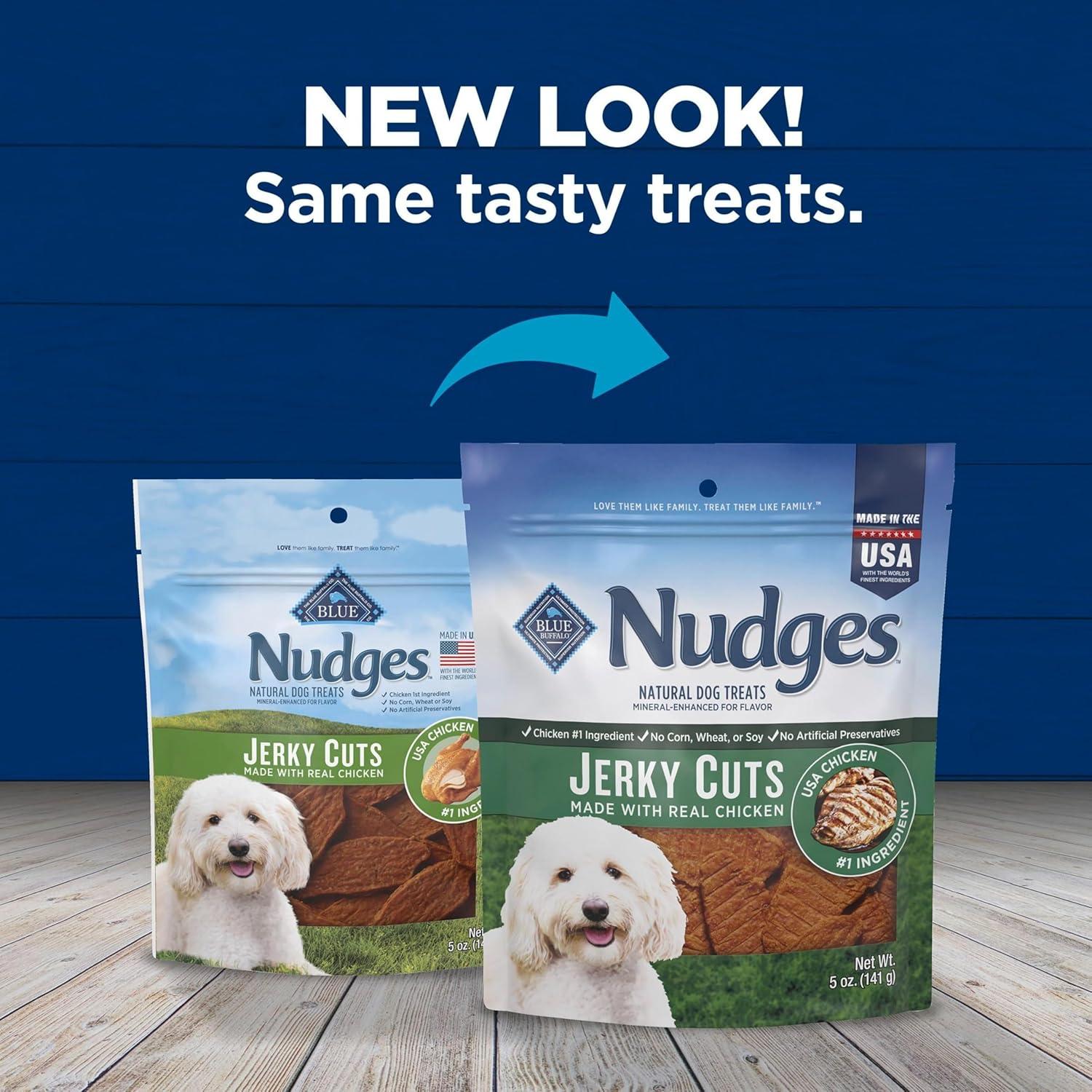 imageBlue Buffalo Nudges Jerky Bites Dog Treats Made in the USA with Natural Ingredients BiteSized Pieces Chicken 16oz BagChicken
