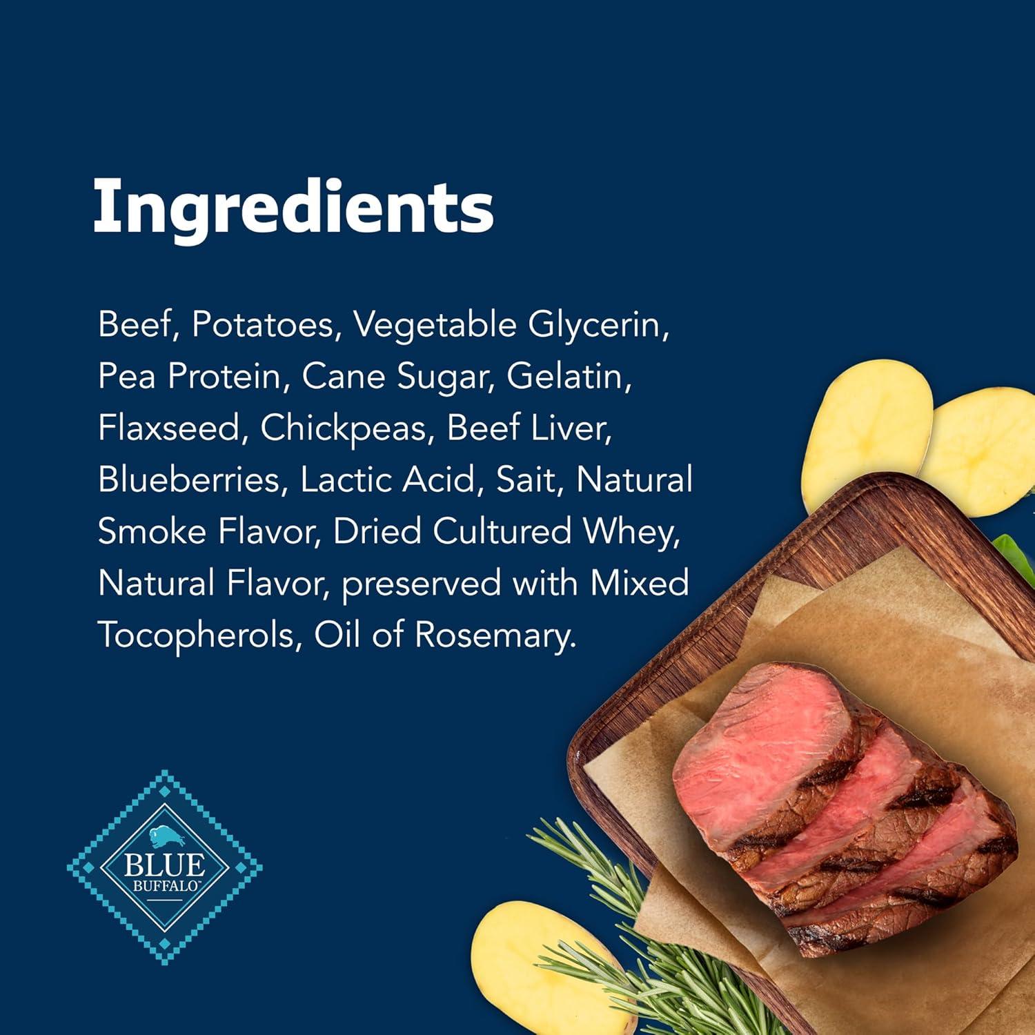imageBlue Buffalo Stix Natural Soft Moist Dog Treats Chicken Recipe BagBeef