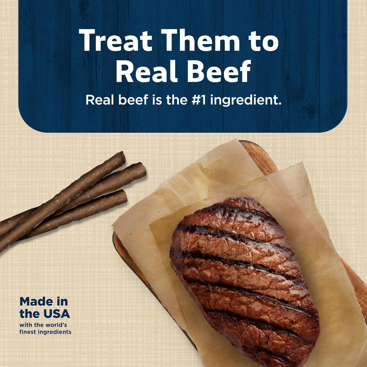 imageBlue Buffalo Stix Natural Soft Moist Dog Treats Chicken Recipe BagBeef