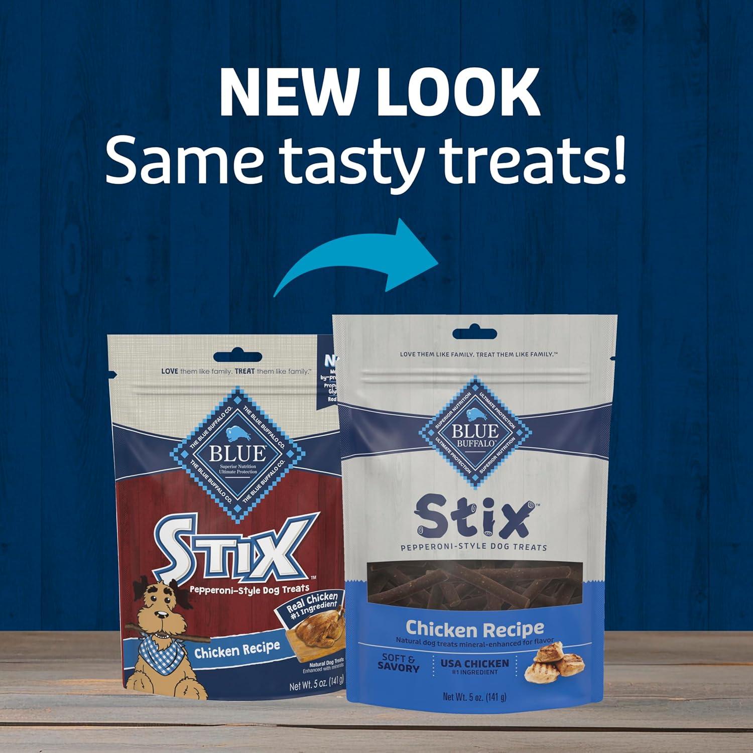 imageBlue Buffalo Stix Natural Soft Moist Dog Treats Chicken Recipe BagChicken