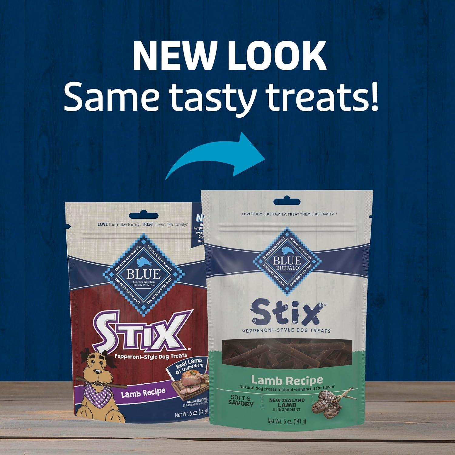 imageBlue Buffalo Stix Natural Soft Moist Dog Treats Chicken Recipe BagLamb