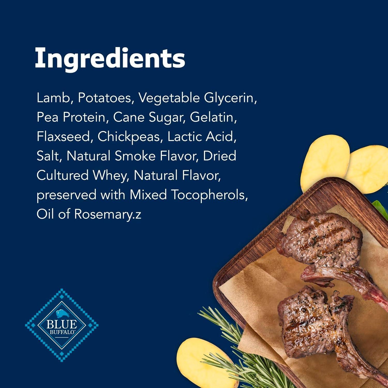 imageBlue Buffalo Stix Natural Soft Moist Dog Treats Chicken Recipe BagLamb