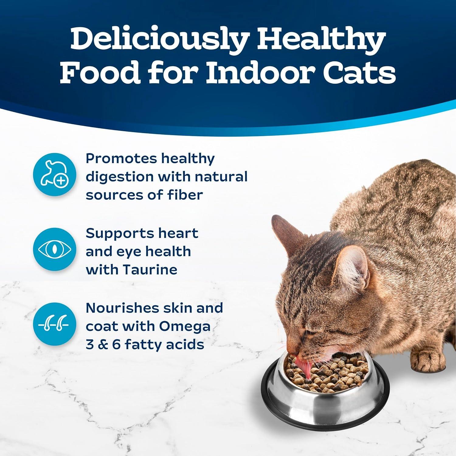 imageBlue Buffalo Tastefuls Adult Dry Cat Food Indoor Cat Formula Made in the USA with Natural Ingredients Chicken amp Brown Rice Recipe 22lb Bag