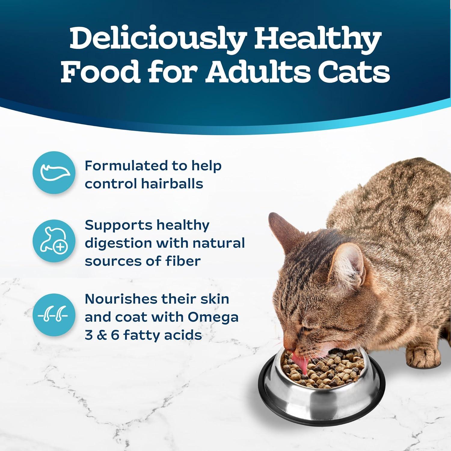 imageBlue Buffalo Tastefuls Adult Dry Cat Food for Weight Management amp Hairball Control Made in the USA with Natural Ingredients Chicken Recipe 7lb Bag7 Pound Pack of 1