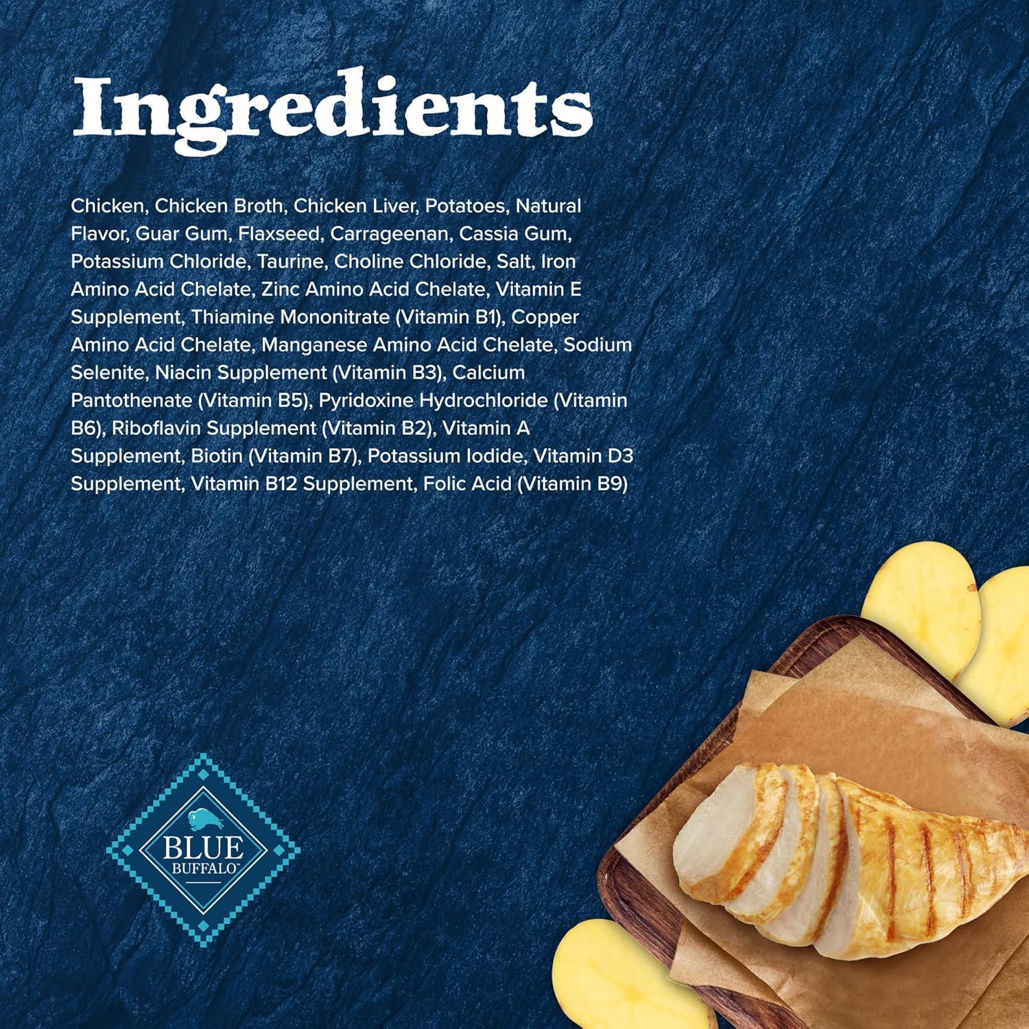 imageBlue Buffalo Tastefuls Flaked Wet Cat Food Variety Pack Made with Natural Ingredients Tuna Chicken Fish amp Shrimp 3oz Cans 12 Count 4 of EachChicken