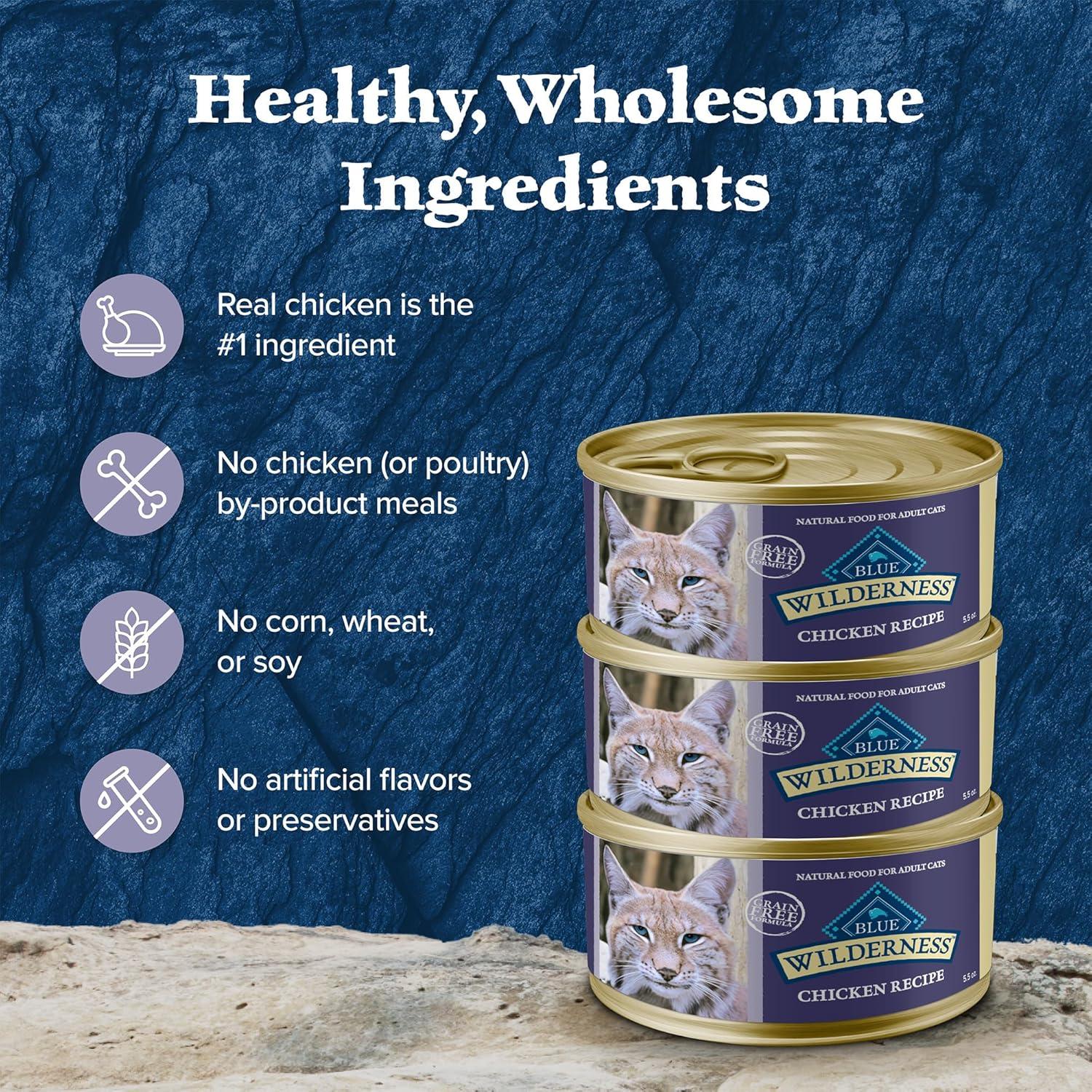 imageBlue Buffalo Tastefuls Flaked Wet Cat Food Variety Pack Made with Natural Ingredients Tuna Chicken Fish amp Shrimp 3oz Cans 12 Count 4 of EachChicken