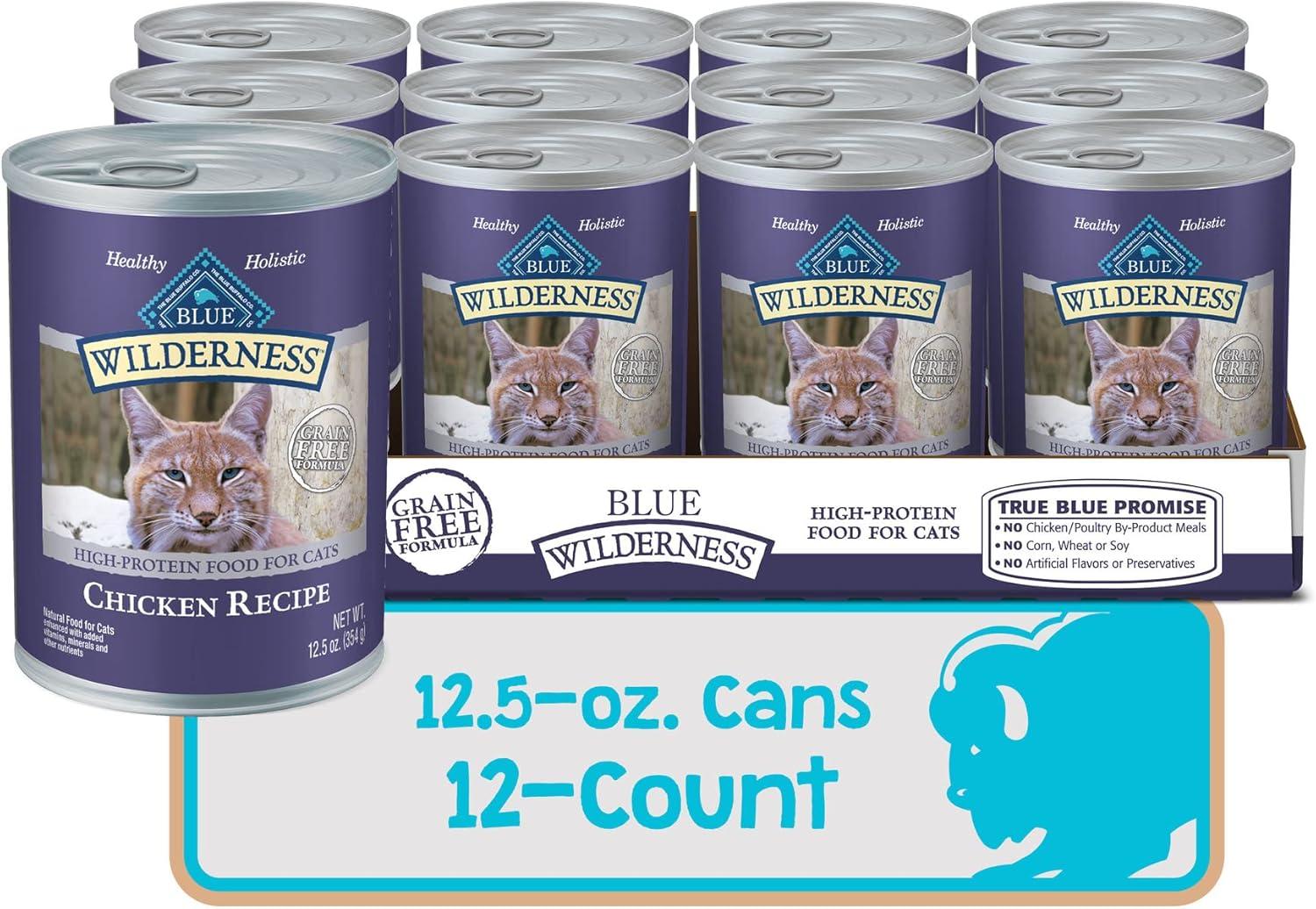 imageBlue Buffalo Tastefuls Flaked Wet Cat Food Variety Pack Made with Natural Ingredients Tuna Chicken Fish amp Shrimp 3oz Cans 12 Count 4 of EachChicken