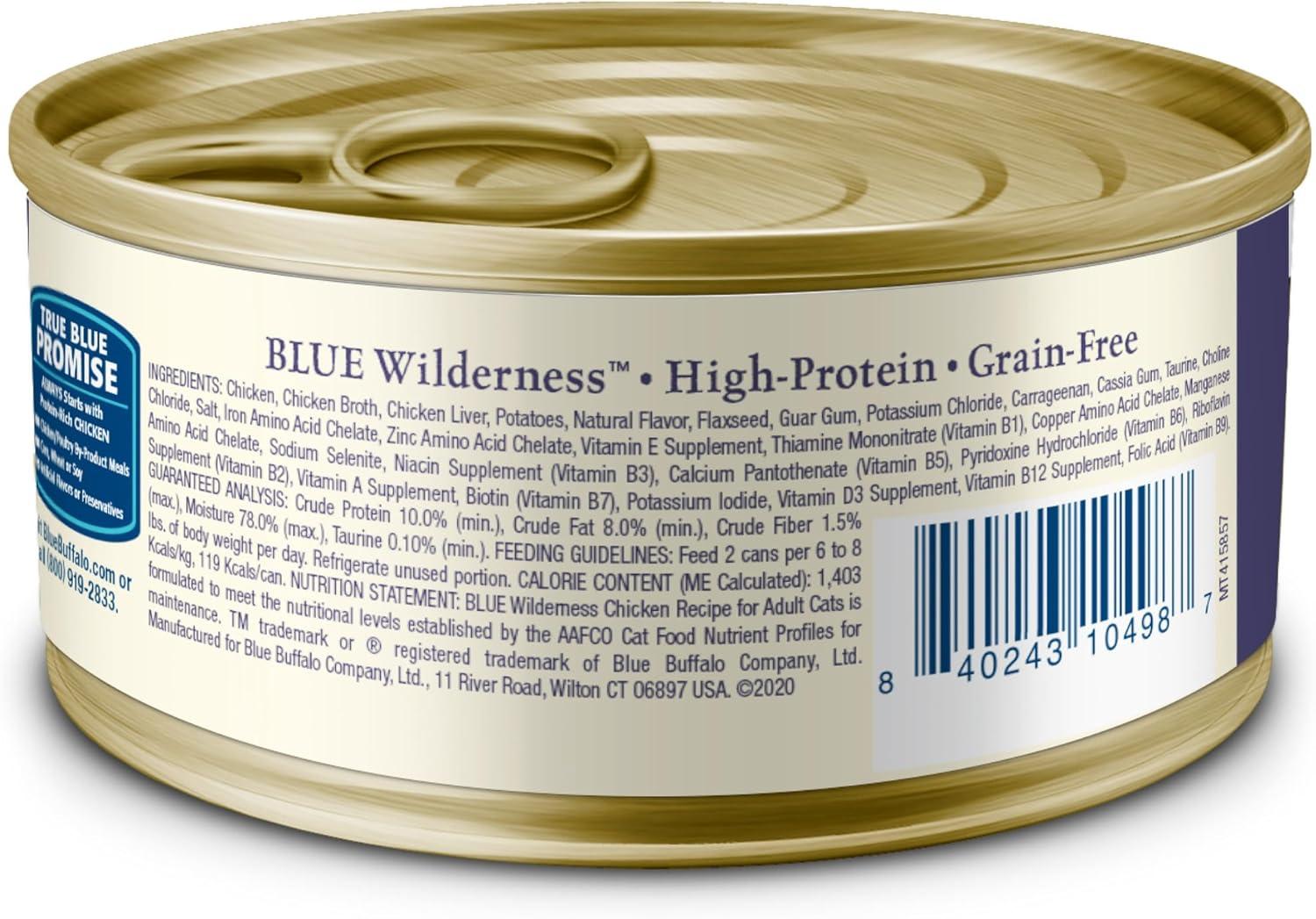imageBlue Buffalo Tastefuls Flaked Wet Cat Food Variety Pack Made with Natural Ingredients Tuna Chicken Fish amp Shrimp 3oz Cans 12 Count 4 of EachChicken