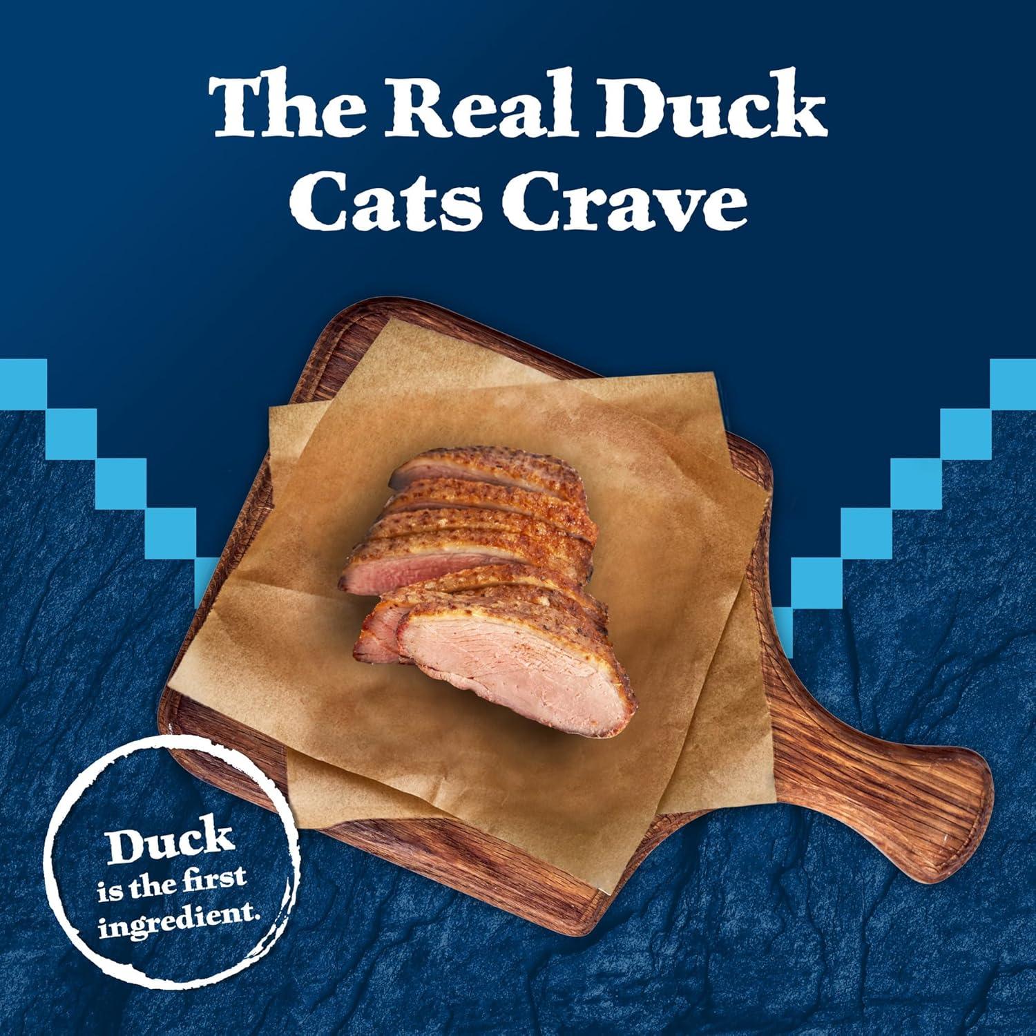 imageBlue Buffalo Tastefuls Flaked Wet Cat Food Variety Pack Made with Natural Ingredients Tuna Chicken Fish amp Shrimp 3oz Cans 12 Count 4 of EachDuck
