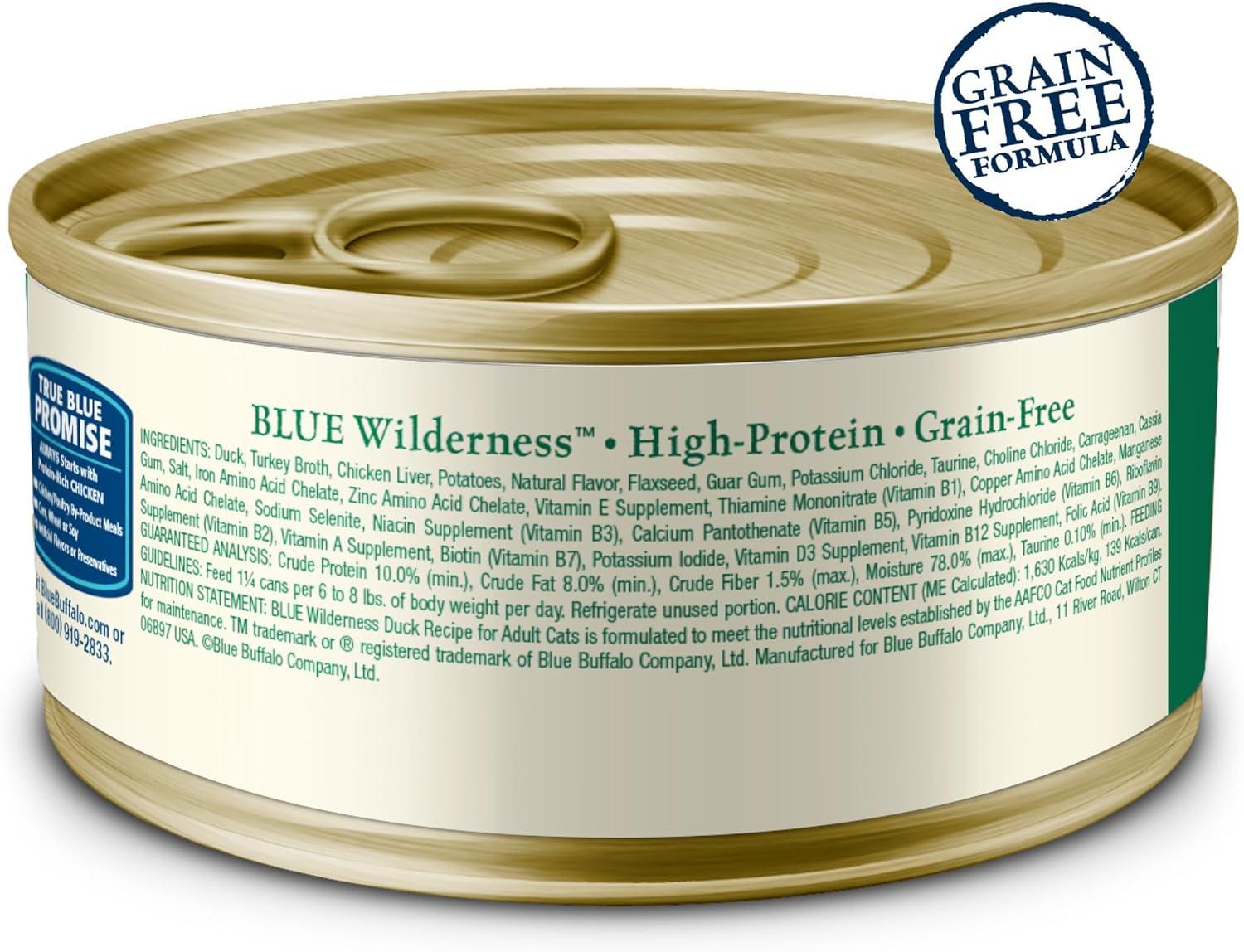 imageBlue Buffalo Tastefuls Flaked Wet Cat Food Variety Pack Made with Natural Ingredients Tuna Chicken Fish amp Shrimp 3oz Cans 12 Count 4 of EachDuck