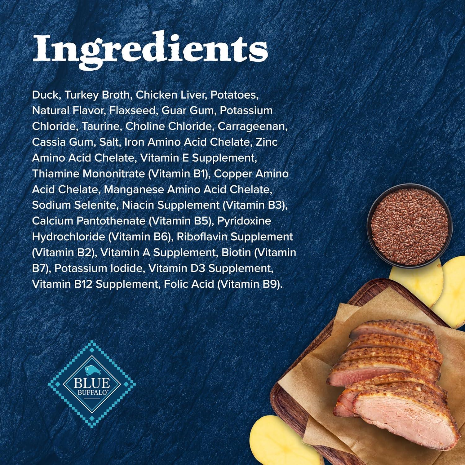 imageBlue Buffalo Tastefuls Flaked Wet Cat Food Variety Pack Made with Natural Ingredients Tuna Chicken Fish amp Shrimp 3oz Cans 12 Count 4 of EachDuck