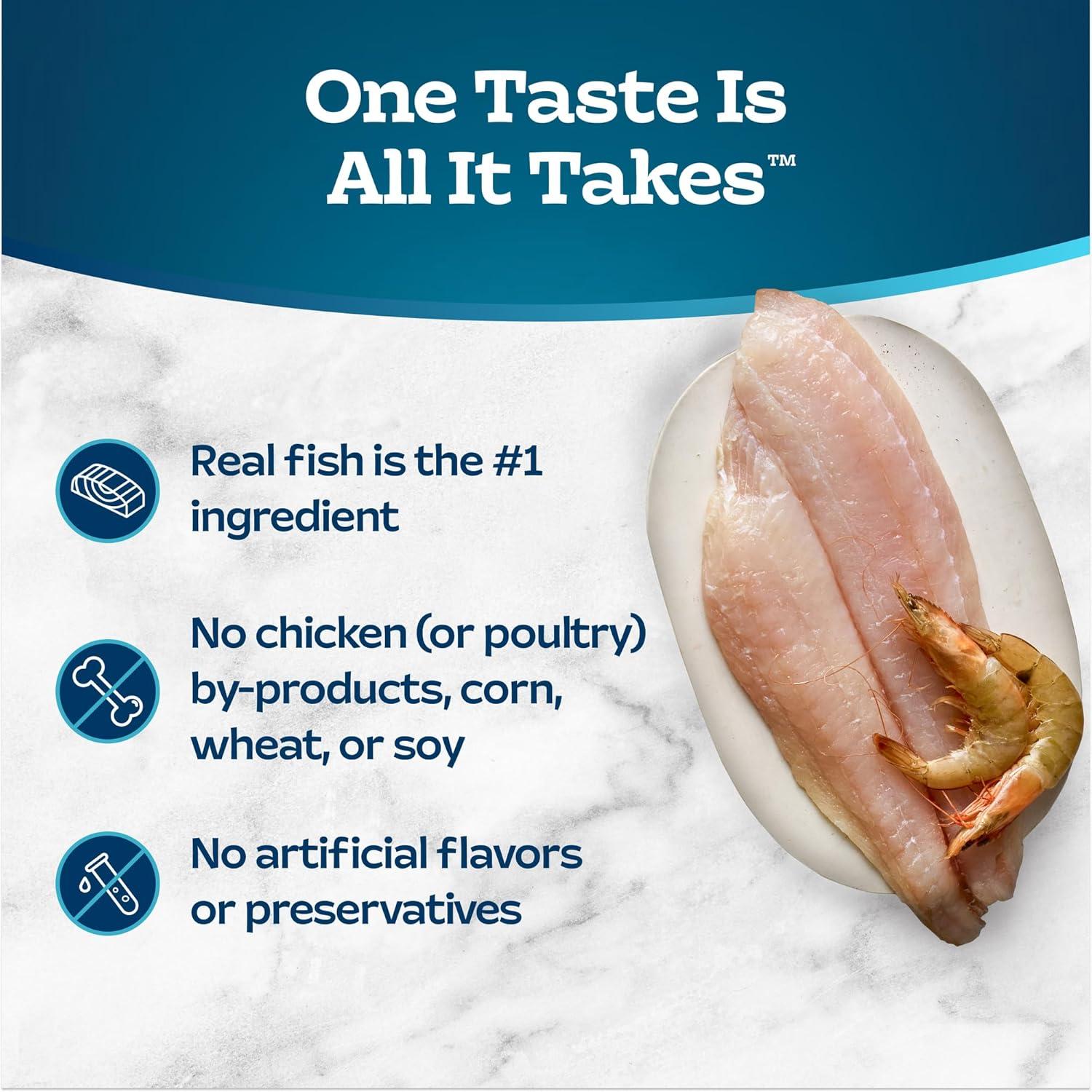 imageBlue Buffalo Tastefuls Flaked Wet Cat Food Variety Pack Made with Natural Ingredients Tuna Chicken Fish amp Shrimp 3oz Cans 12 Count 4 of EachFish