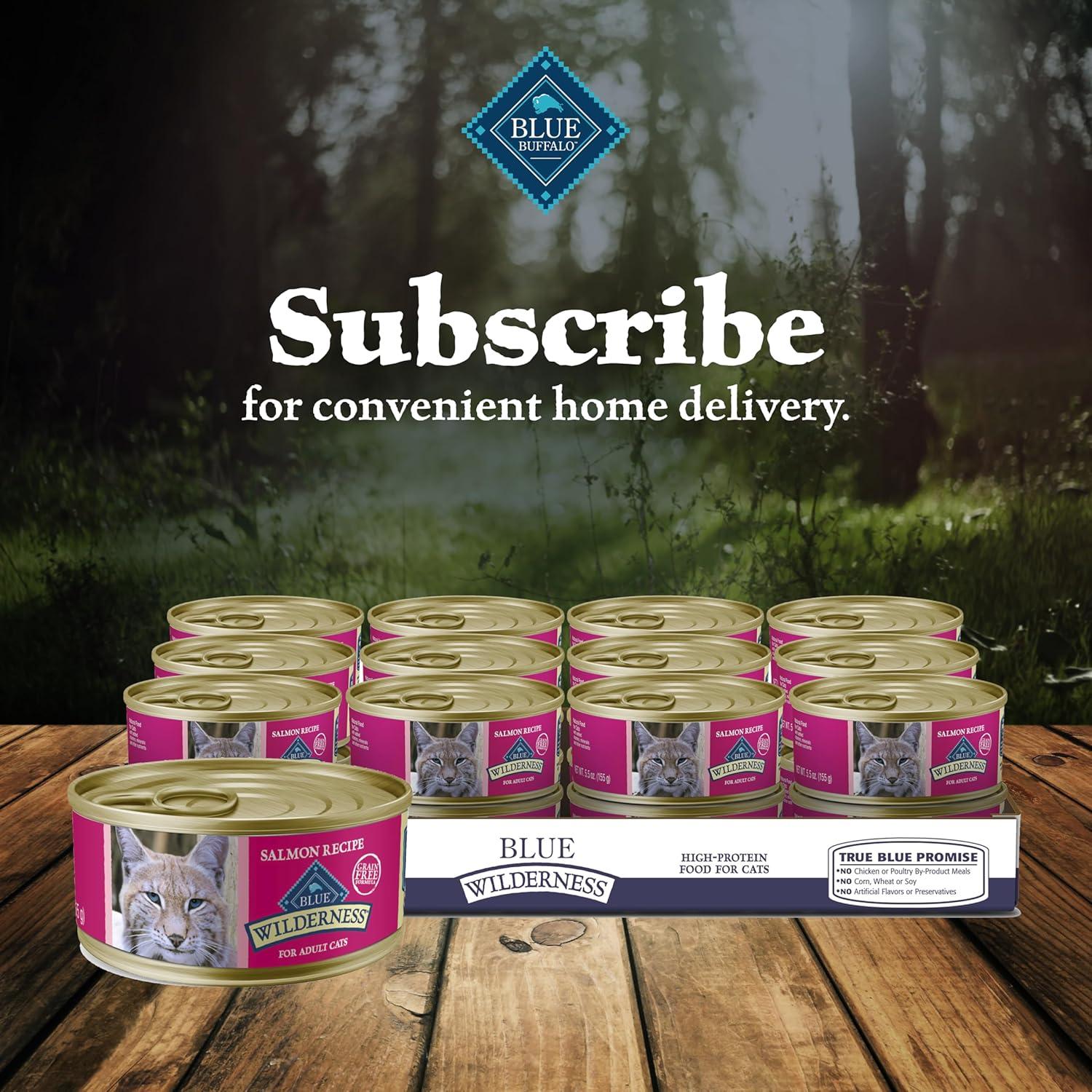 imageBlue Buffalo Tastefuls Flaked Wet Cat Food Variety Pack Made with Natural Ingredients Tuna Chicken Fish amp Shrimp 3oz Cans 12 Count 4 of EachSalmon