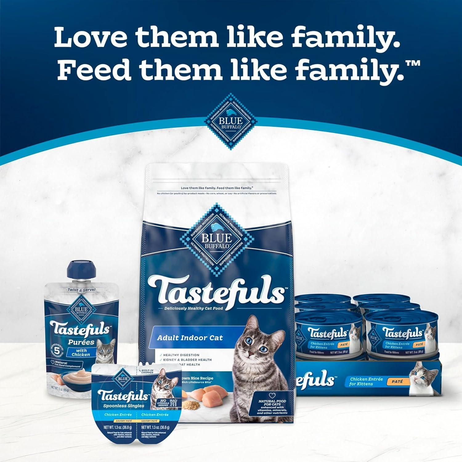imageBlue Buffalo Tastefuls Flaked Wet Cat Food Variety Pack Made with Natural Ingredients Tuna Chicken Fish amp Shrimp 3oz Cans 12 Count 4 of EachVariety Pack Tuna Chicken Fish Shrimp