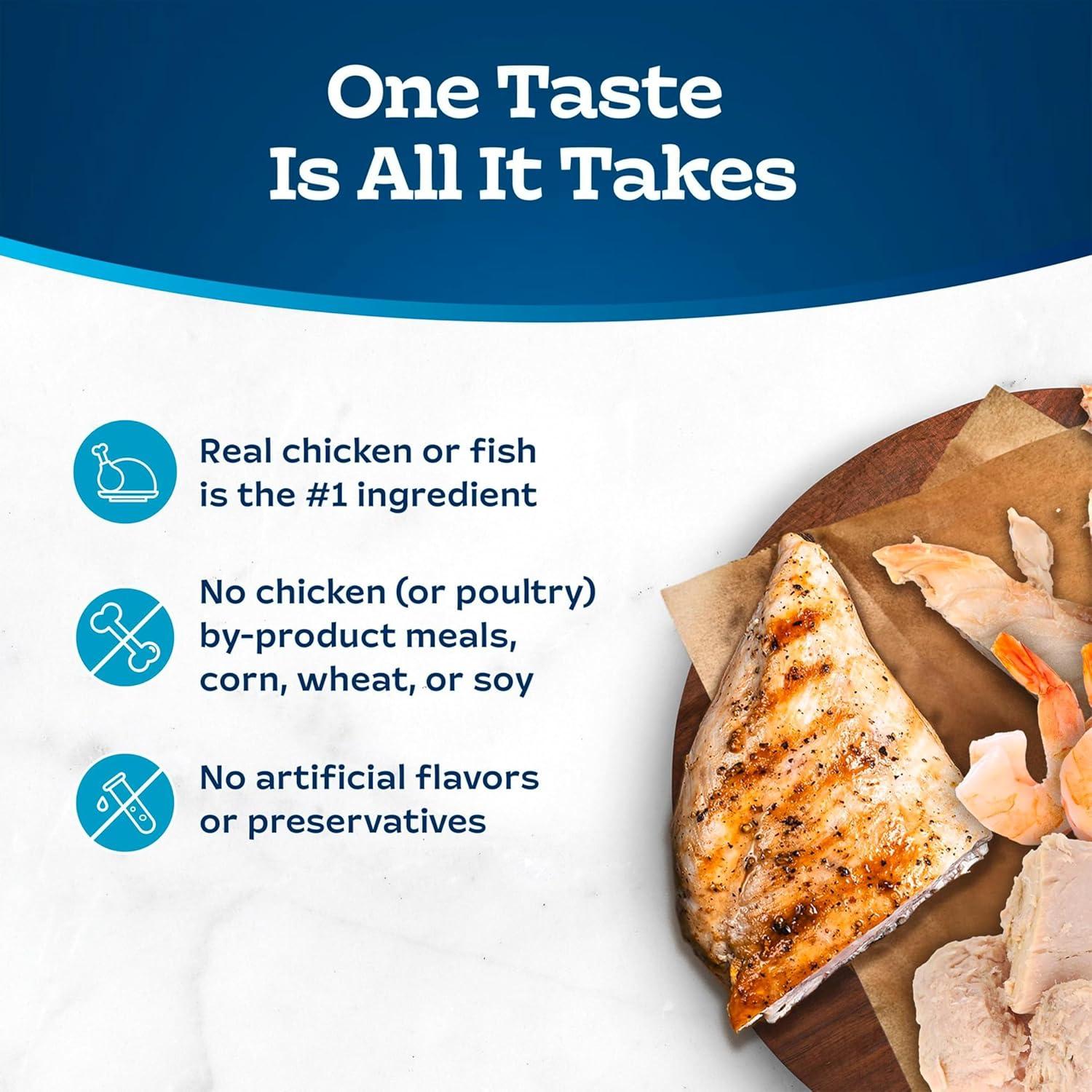 imageBlue Buffalo Tastefuls Flaked Wet Cat Food Variety Pack Made with Natural Ingredients Tuna Chicken Fish amp Shrimp 3oz Cans 12 Count 4 of EachVariety Pack Tuna Chicken Fish Shrimp