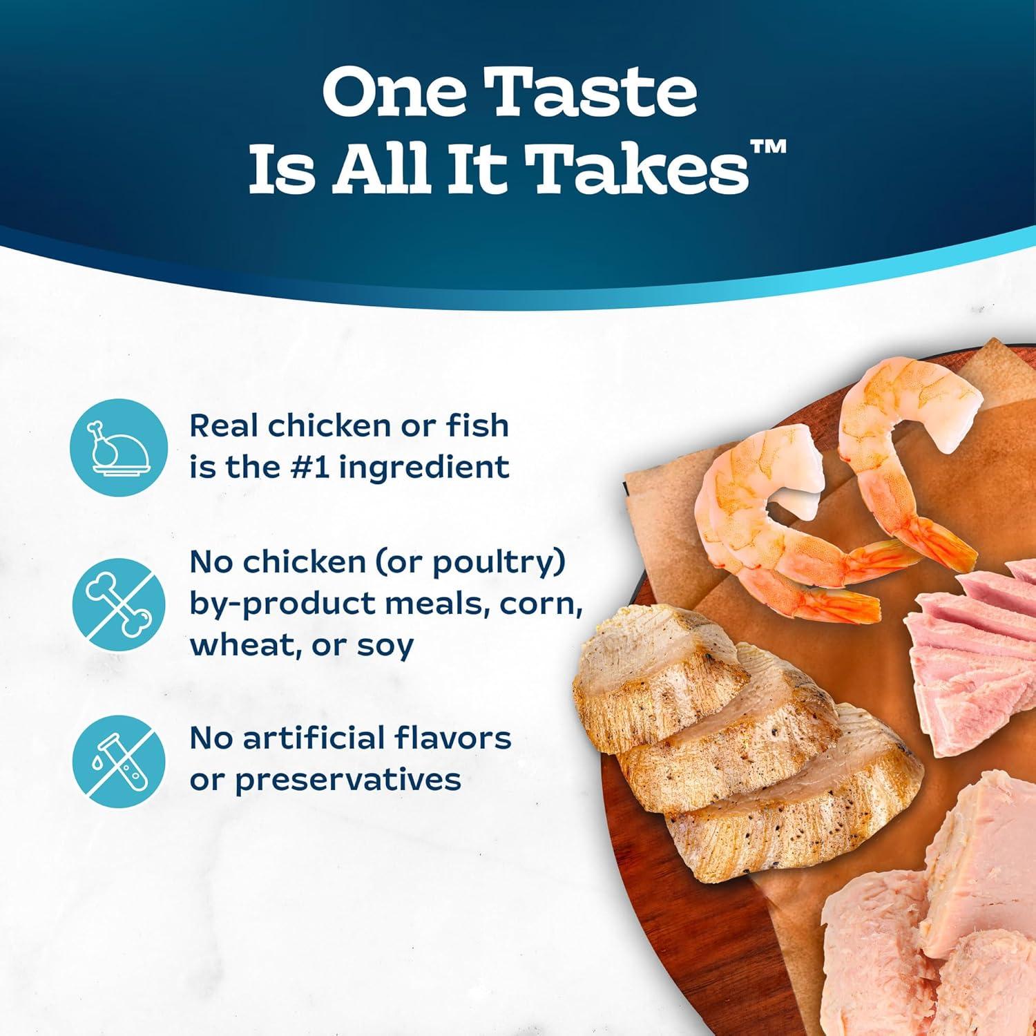 imageBlue Buffalo Tastefuls Flaked Wet Cat Food Variety Pack Made with Natural Ingredients Tuna Chicken Fish amp Shrimp 3oz Cans 12 Count 4 of EachVariety Pack Tuna Chicken Fish Shrimp