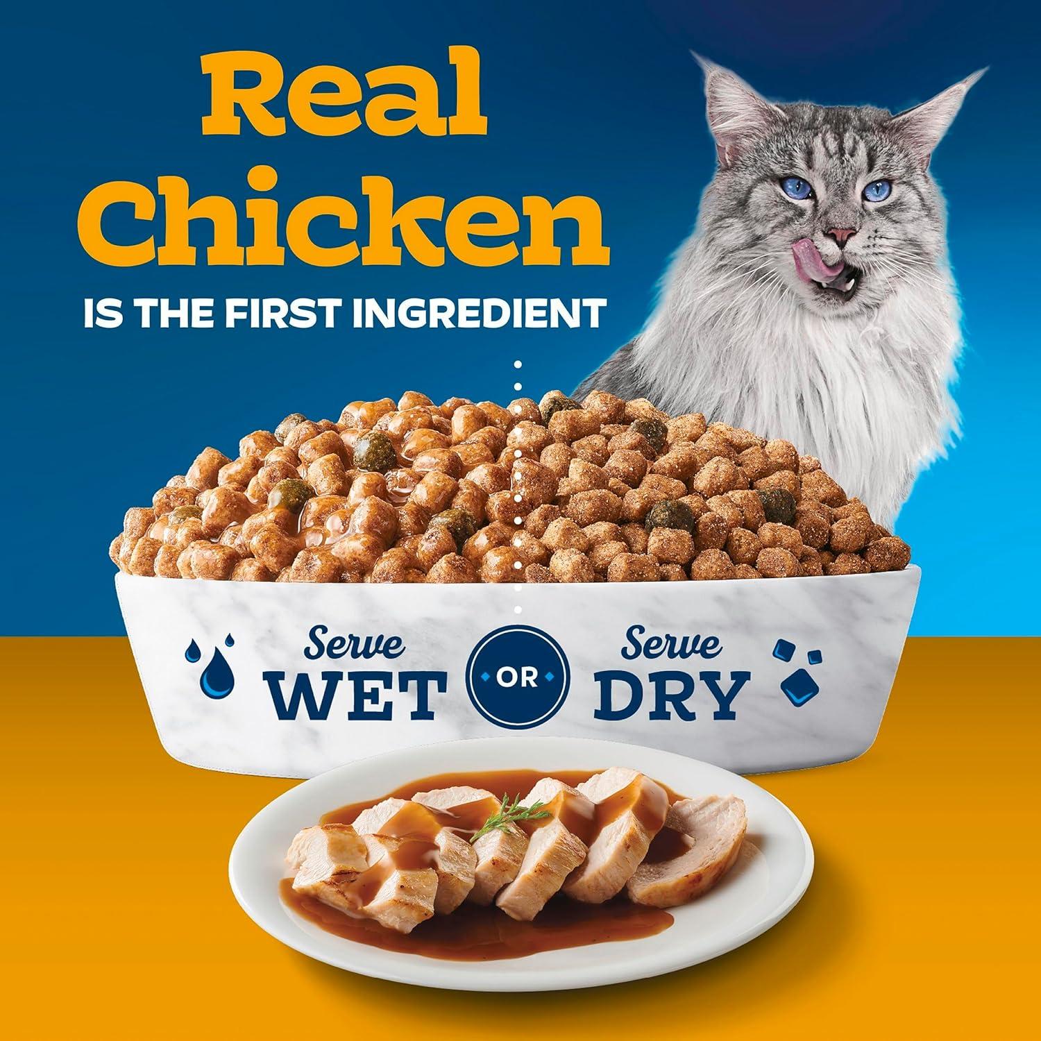 imageBlue Buffalo Tastefuls Irresistible Gravy Experience Adult Cat 7 Dry Food Chicken amp Brown Rice Recipe 7lb BagChicken