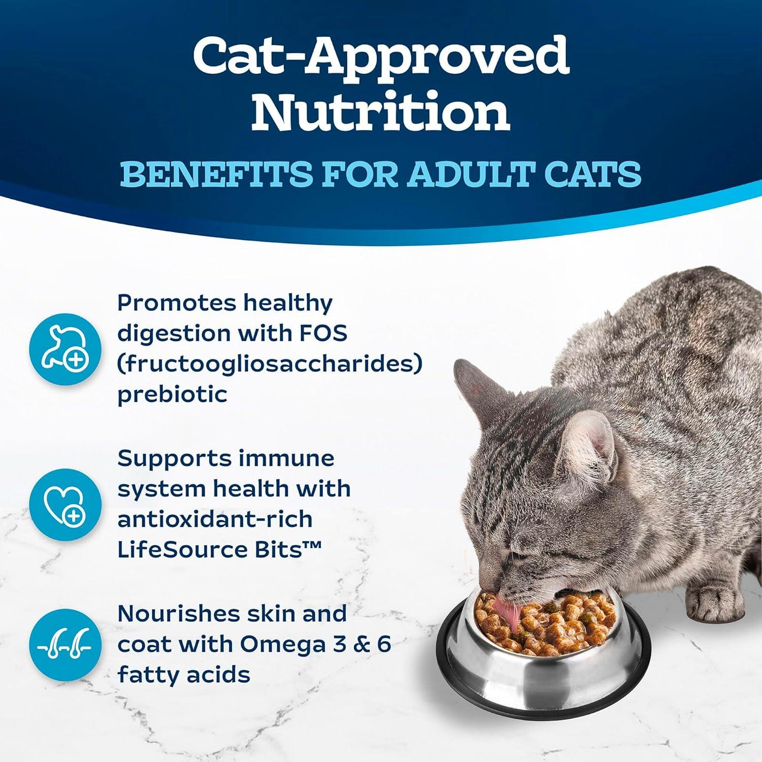 imageBlue Buffalo Tastefuls Irresistible Gravy Experience Adult Indoor Cat Dry Food Chicken amp Brown Rice Recipe 15lb BagChicken
