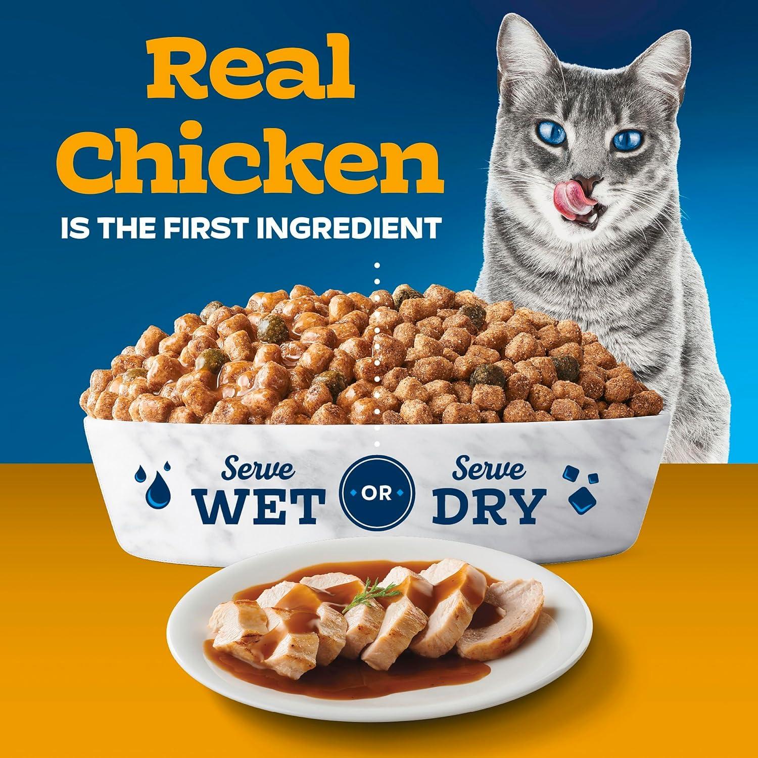 imageBlue Buffalo Tastefuls Irresistible Gravy Experience Adult Indoor Cat Dry Food Chicken amp Brown Rice Recipe 15lb BagChicken