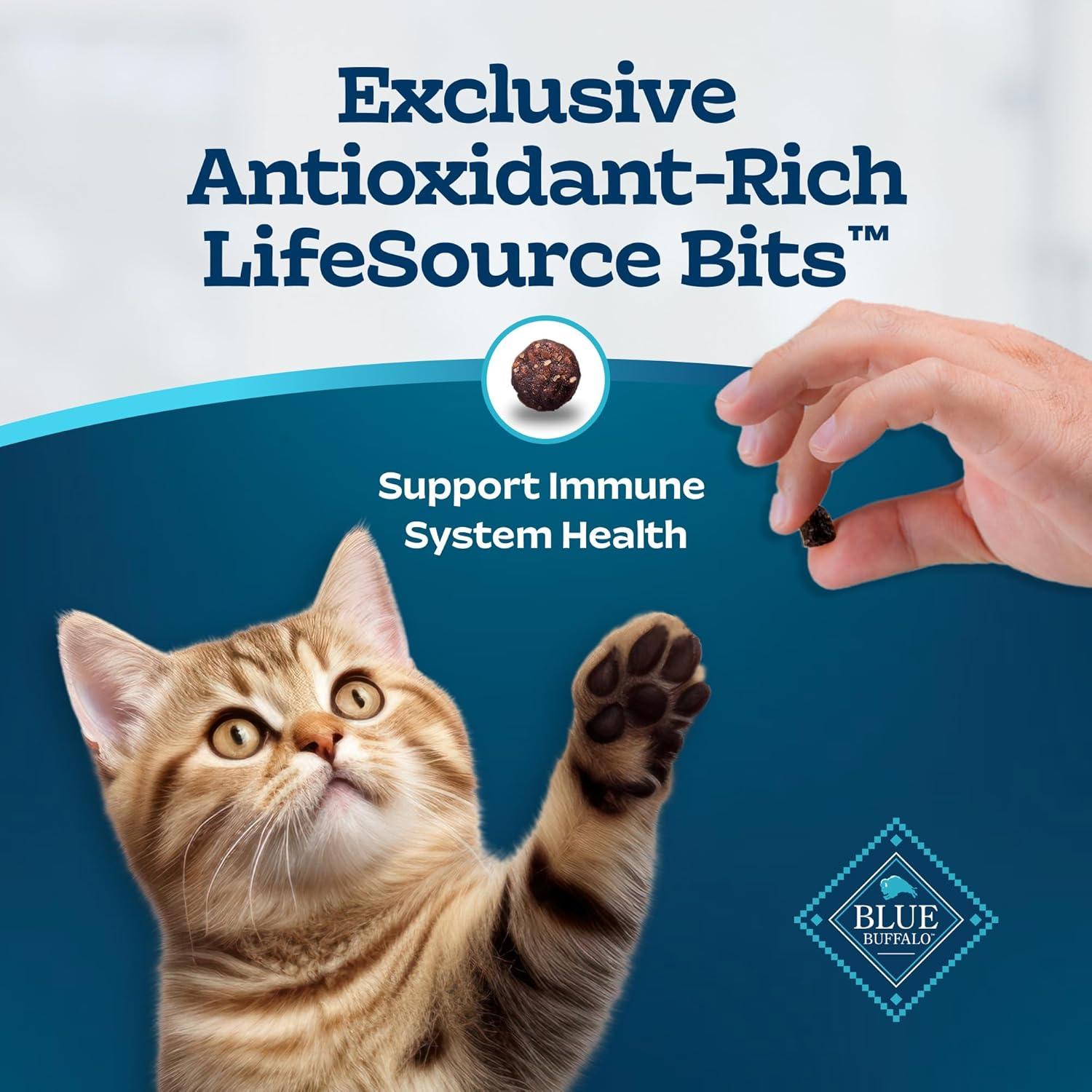 imageBlue Buffalo Tastefuls Kitten Food With DHA Dry Cat Food Made in the USA with Natural Ingredients Chicken Recipe 3lb Resealable BagChicken Brown Rice