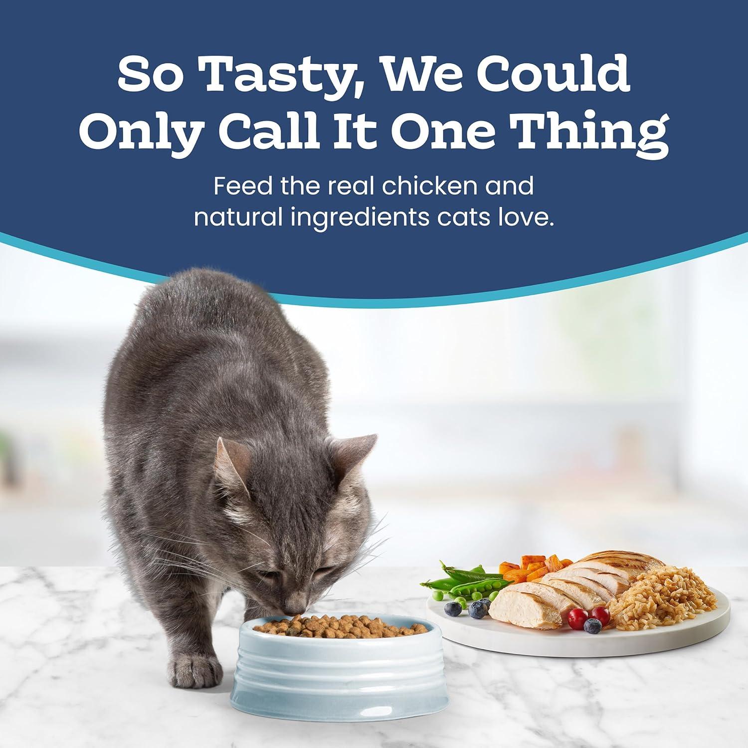 imageBlue Buffalo Tastefuls Natural Dry Food for Adult Indoor Cats Chicken amp Brown Rice Recipe 15lb BagChicken Brown Rice