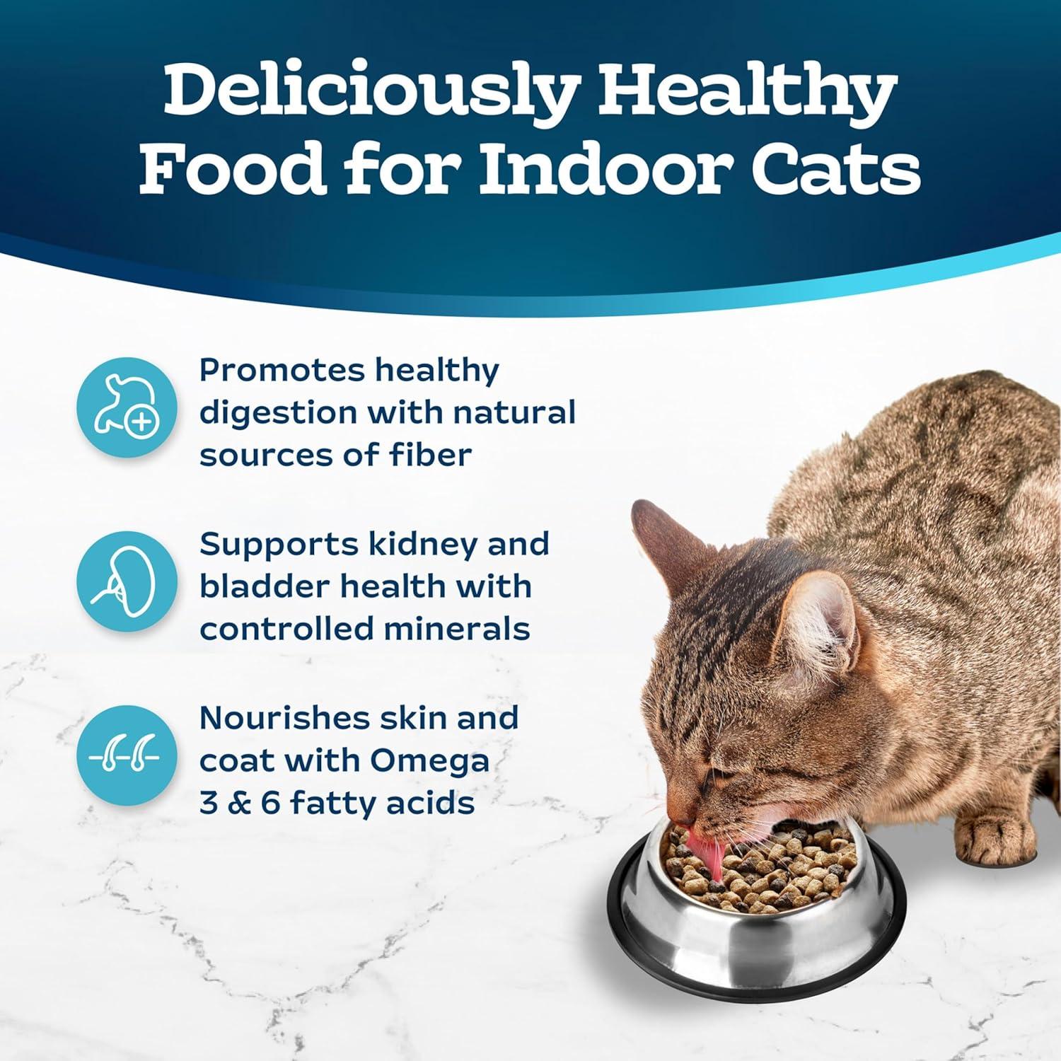 imageBlue Buffalo Tastefuls Natural Dry Food for Adult Indoor Cats Chicken amp Brown Rice Recipe 15lb BagSalmon Brown Rice
