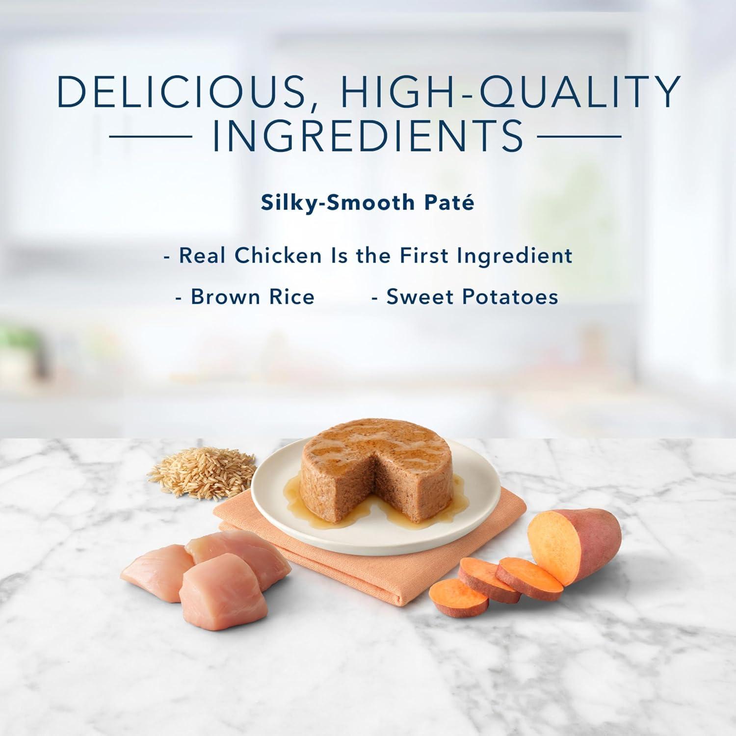 imageBlue Buffalo Tastefuls Wet Cat Food Pat Variety Pack Made with Natural Ingredients Chicken Turkey amp Chicken Ocean Fish amp Tuna Entres 55oz Cans 24 Count 8 of EachChicken