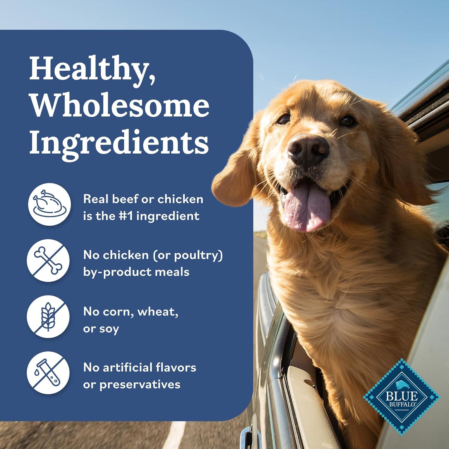 imageBlue Buffalo Tender Shreds Tasty Chicken Topper and Beef amp Chicken Topper Natural Dog Food Complement 25oz Pouch 12Count Variety PackBeef Chicken