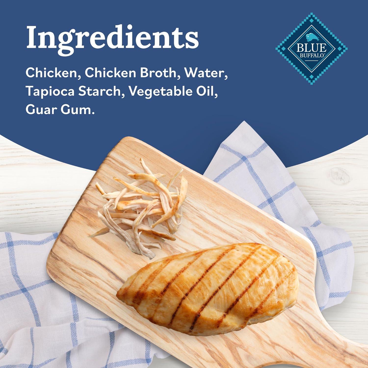 imageBlue Buffalo Tender Shreds Tasty Chicken Topper and Beef amp Chicken Topper Natural Dog Food Complement 25oz Pouch 12Count Variety PackChicken