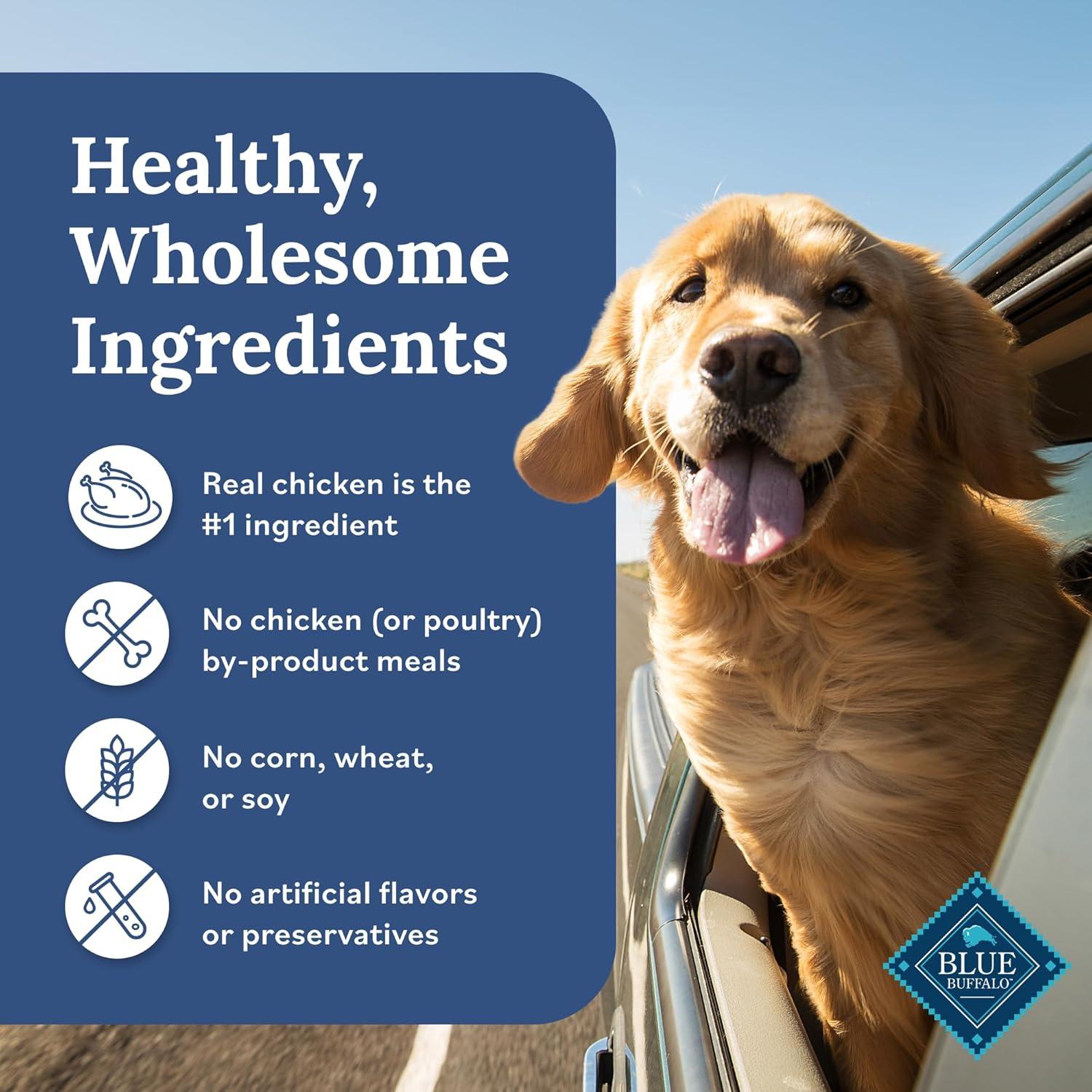 imageBlue Buffalo Tender Shreds Tasty Chicken Topper and Beef amp Chicken Topper Natural Dog Food Complement 25oz Pouch 12Count Variety PackChicken