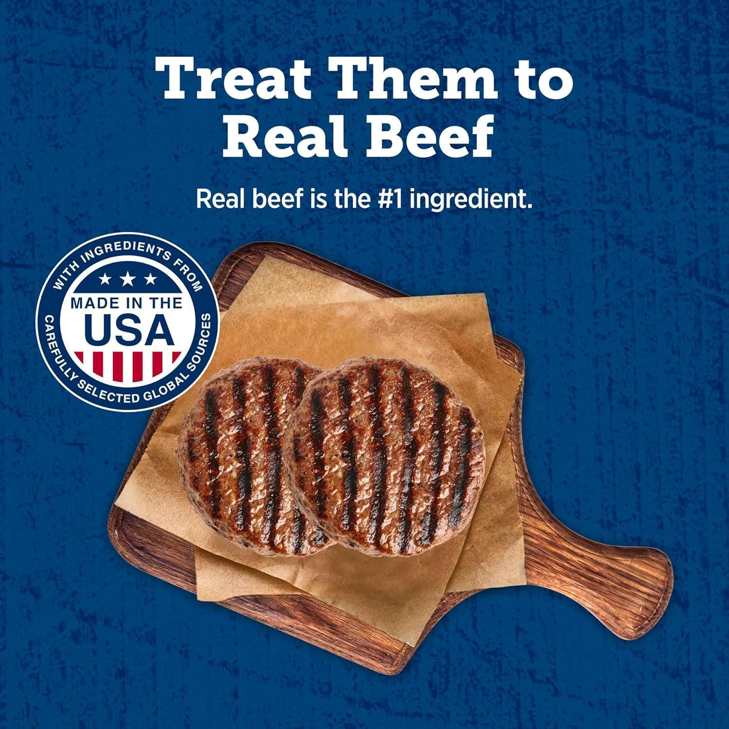 imageBlue Buffalo True Chews Dog Treats Made in the USA with Natural Ingredients Chicken Bacon Recipe 12oz BagBeef Burger